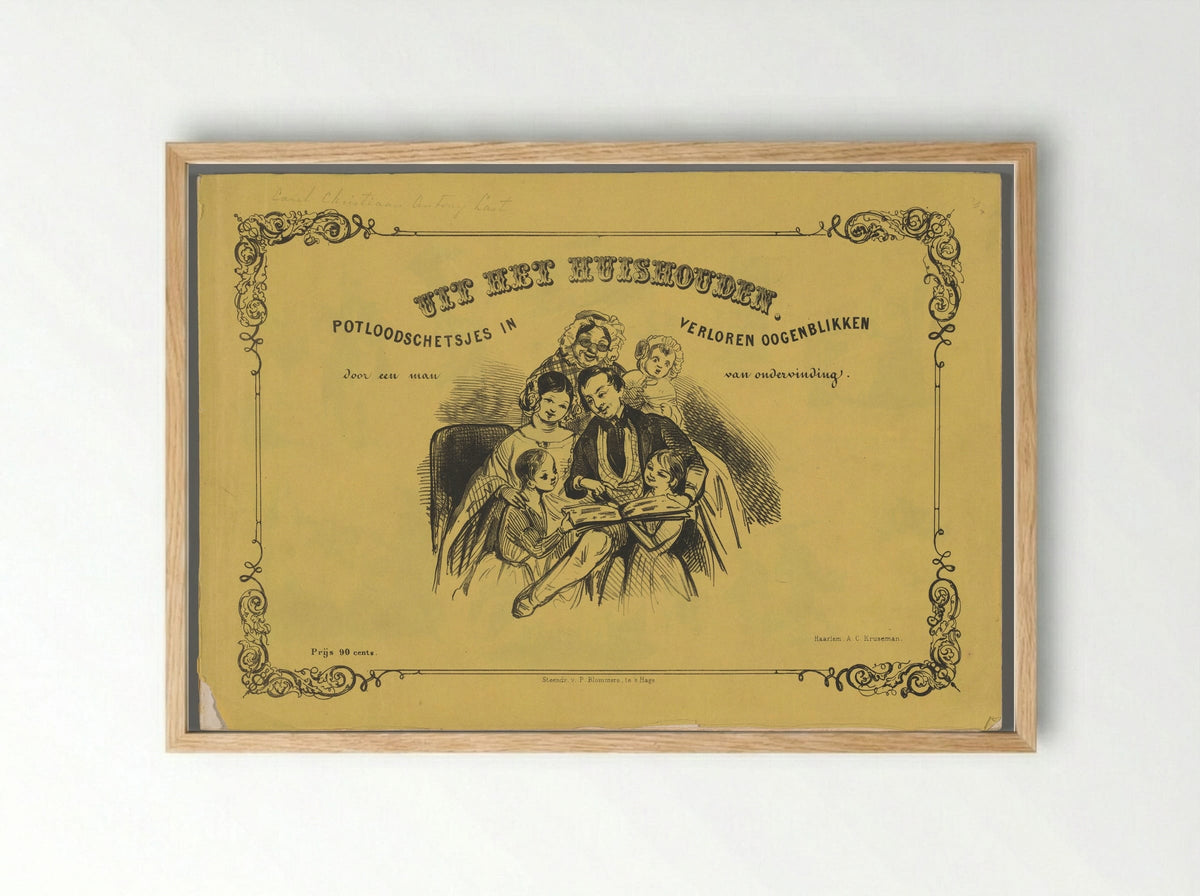 Omslag voor: Uit het huishouden - Carel Christiaan Antony Last - Framed Print Wood
