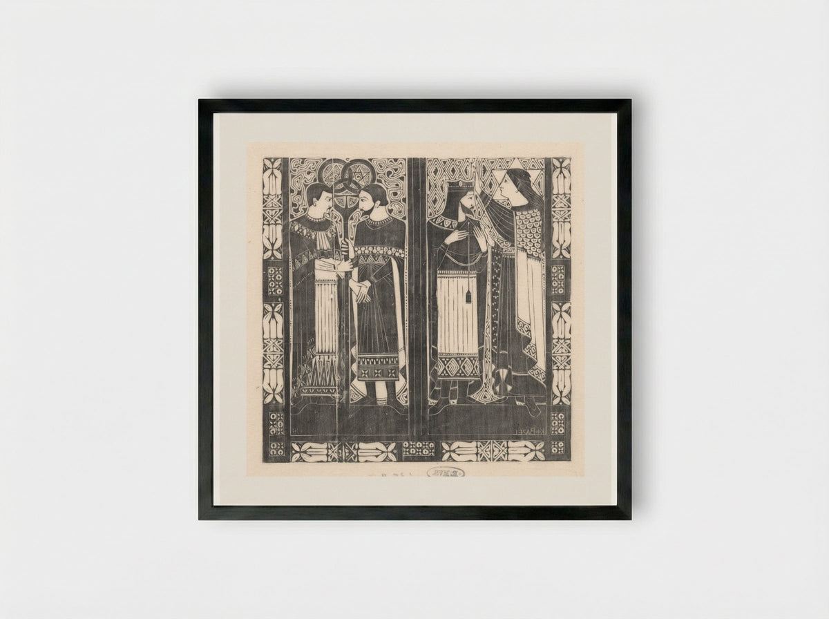 Omslagillustratie voor jubileumnummer Architectura - Karel Petrus Cornelis de Bazel - Framed Print Black