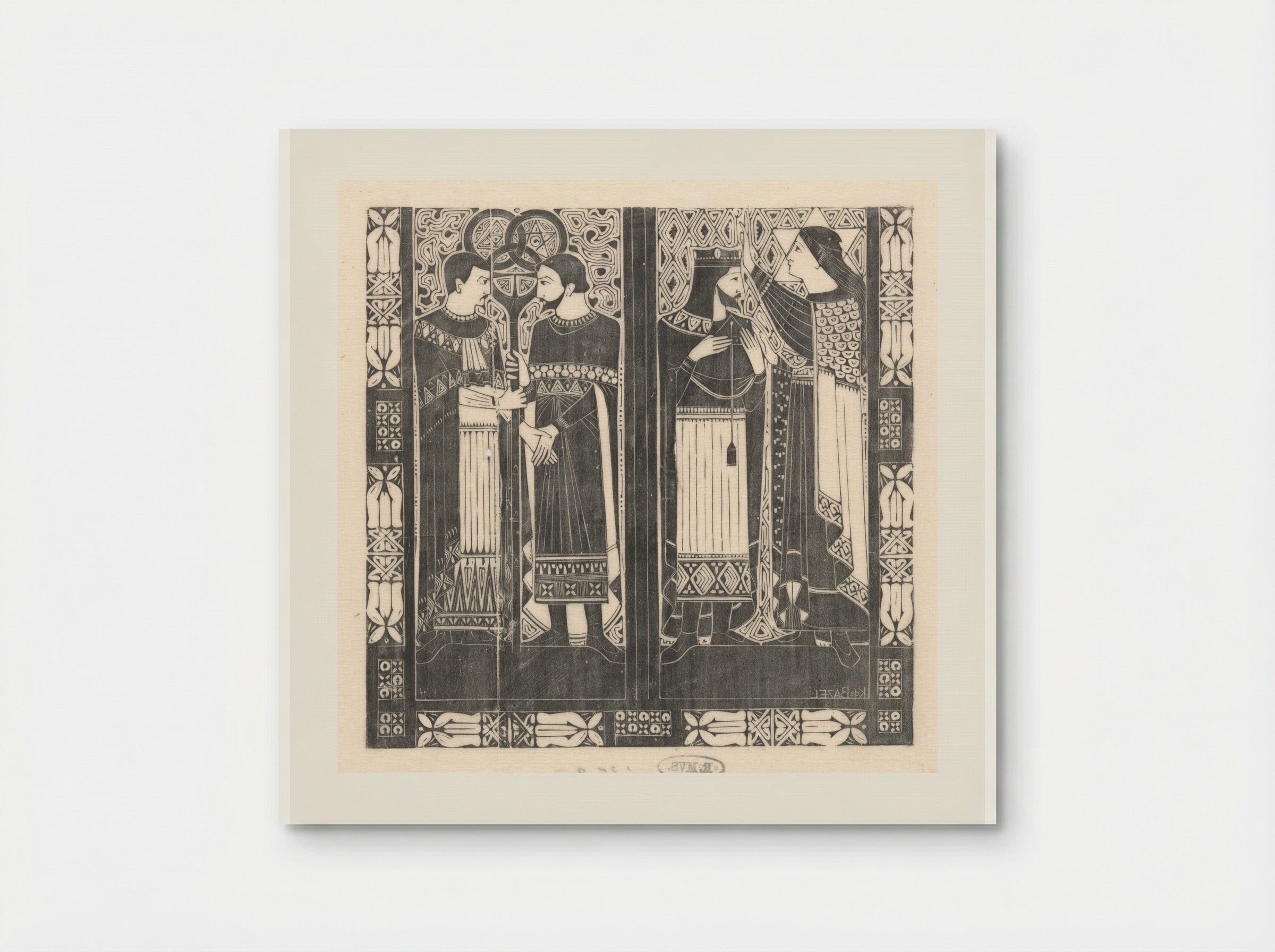 Omslagillustratie voor jubileumnummer Architectura - Karel Petrus Cornelis de Bazel - Poster