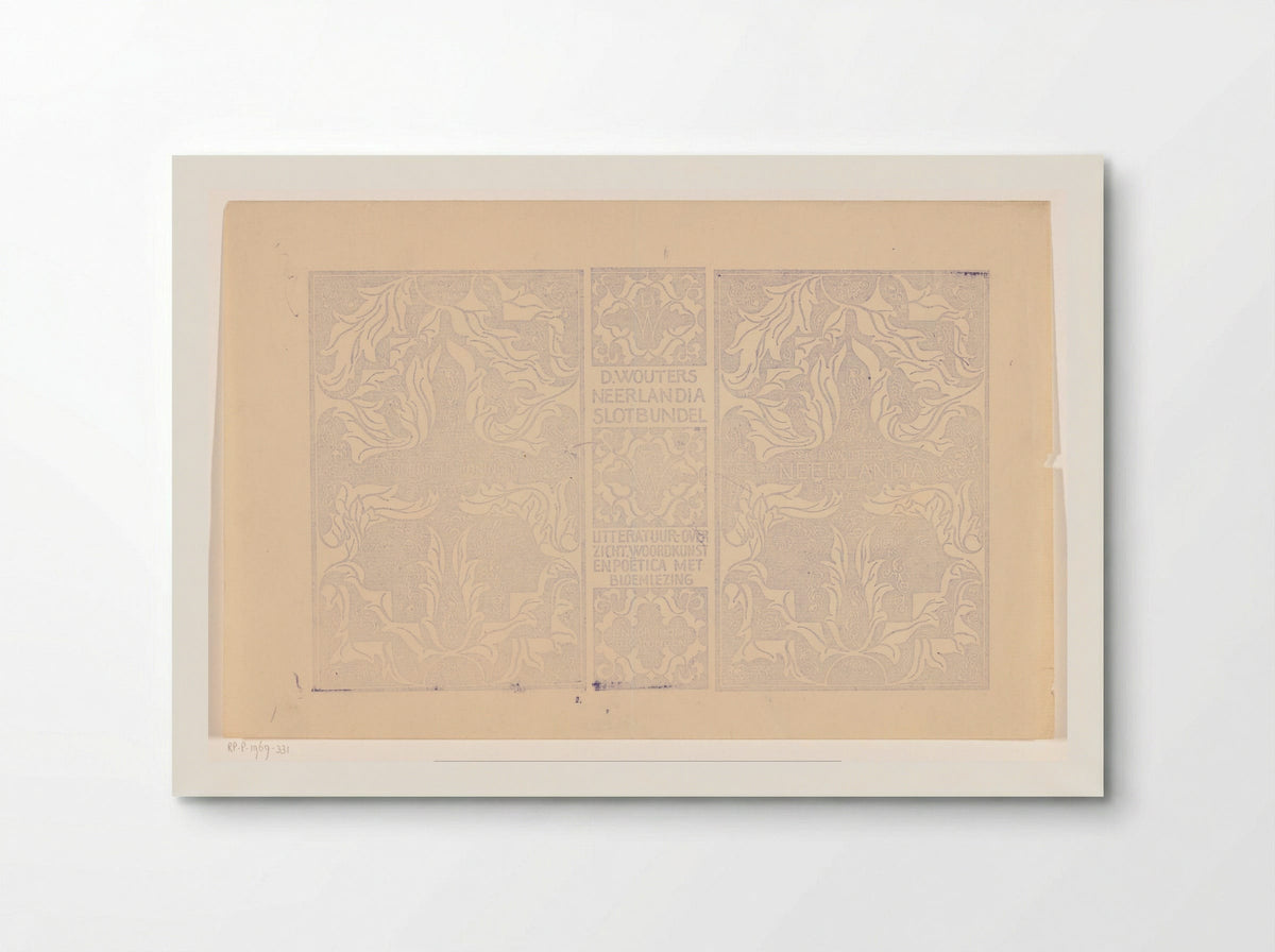 Omslagontwerp voor: D. Wouters, Neerlandia - Carel Adolph Lion Cachet - Poster