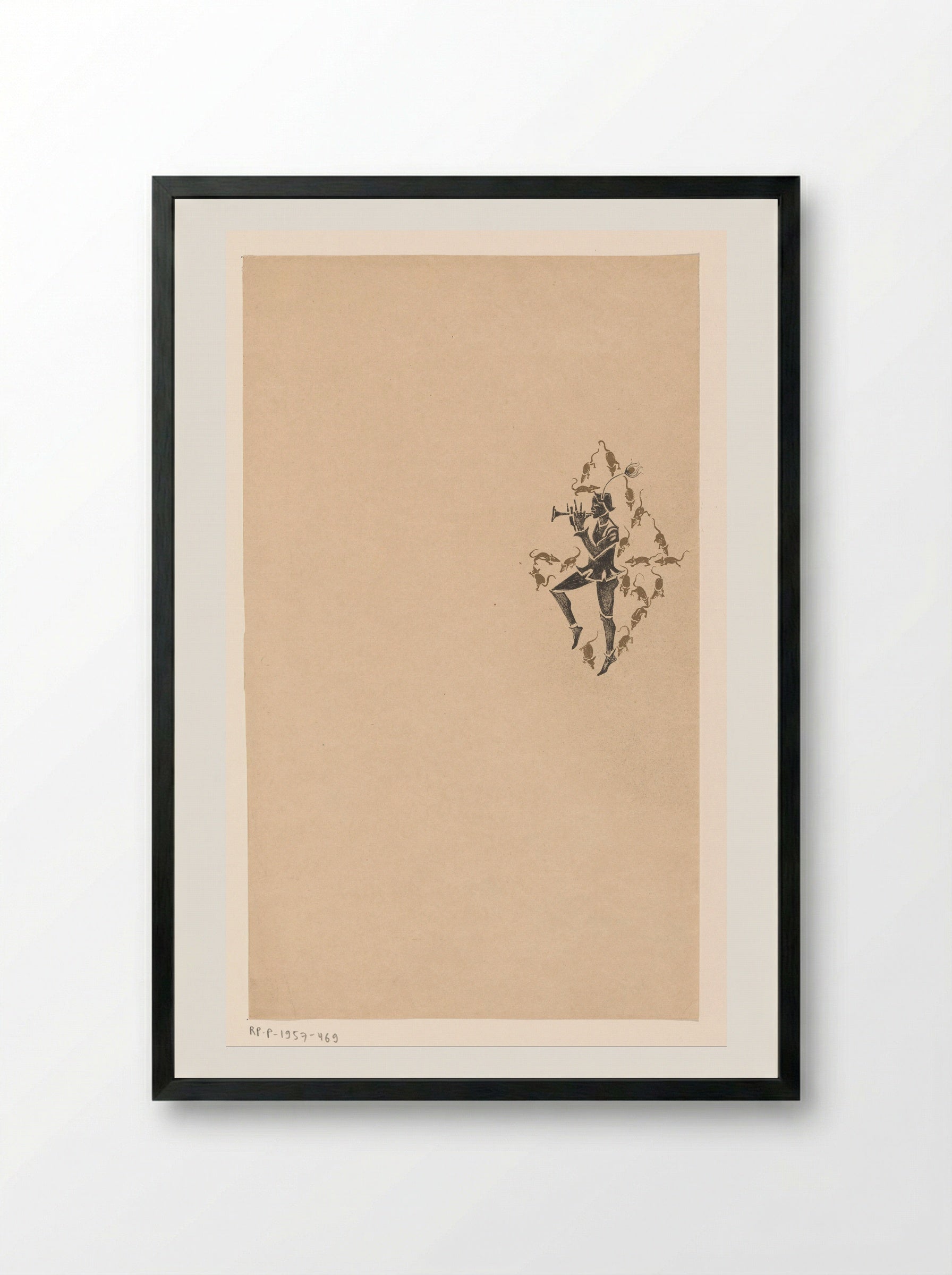 Omslagontwerp voor: Programma van het Concertgebouw Amsterdam - Richard Nicolaüs Roland Holst - Framed Print Black