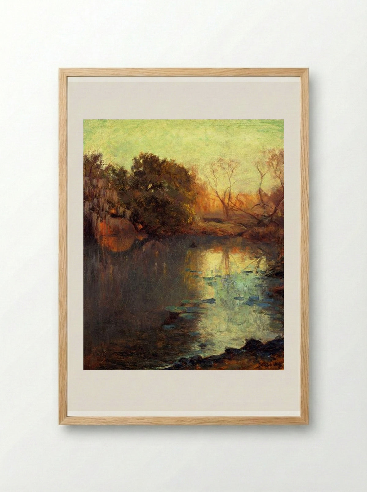 On The San Antonio River - Robert Julian Onderdonk - Framed Print Wood