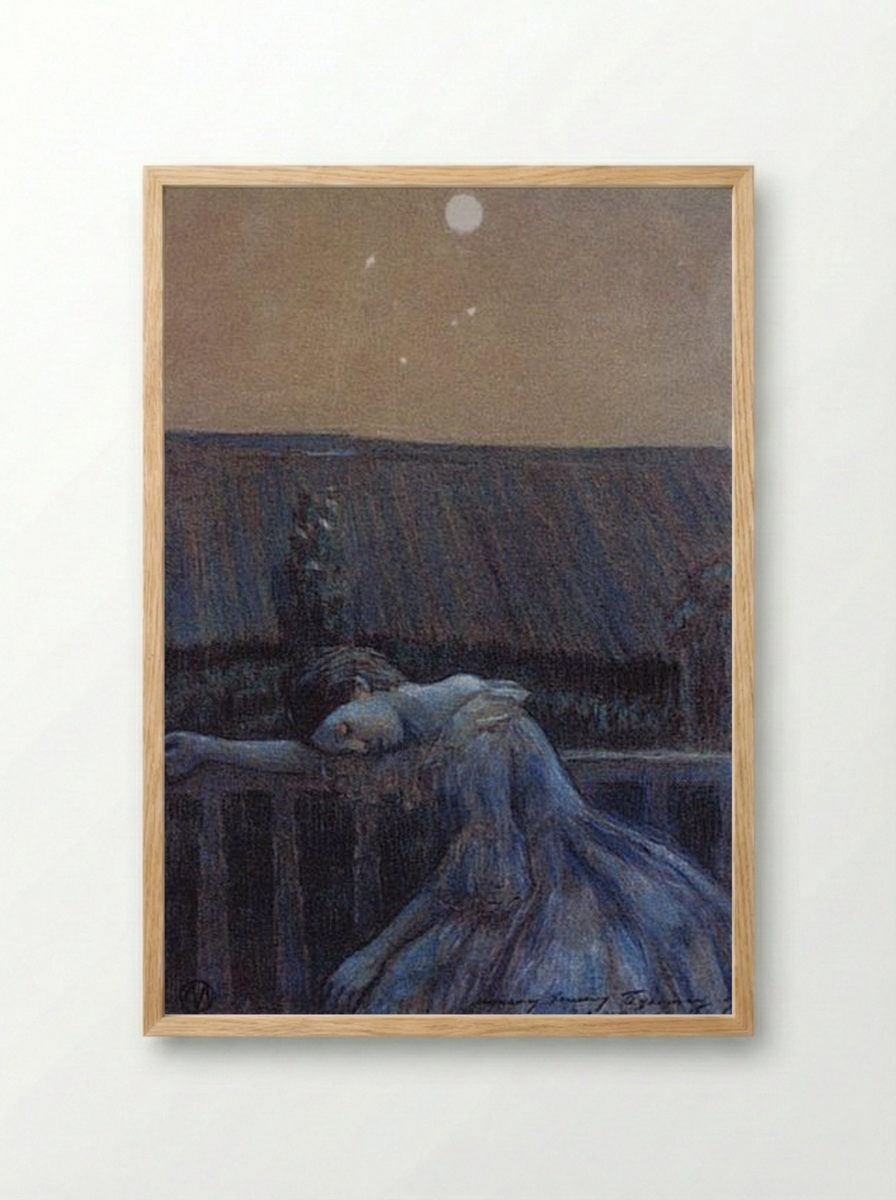 On a Balcony - Victor Borisov-Musatov - Framed Print Wood