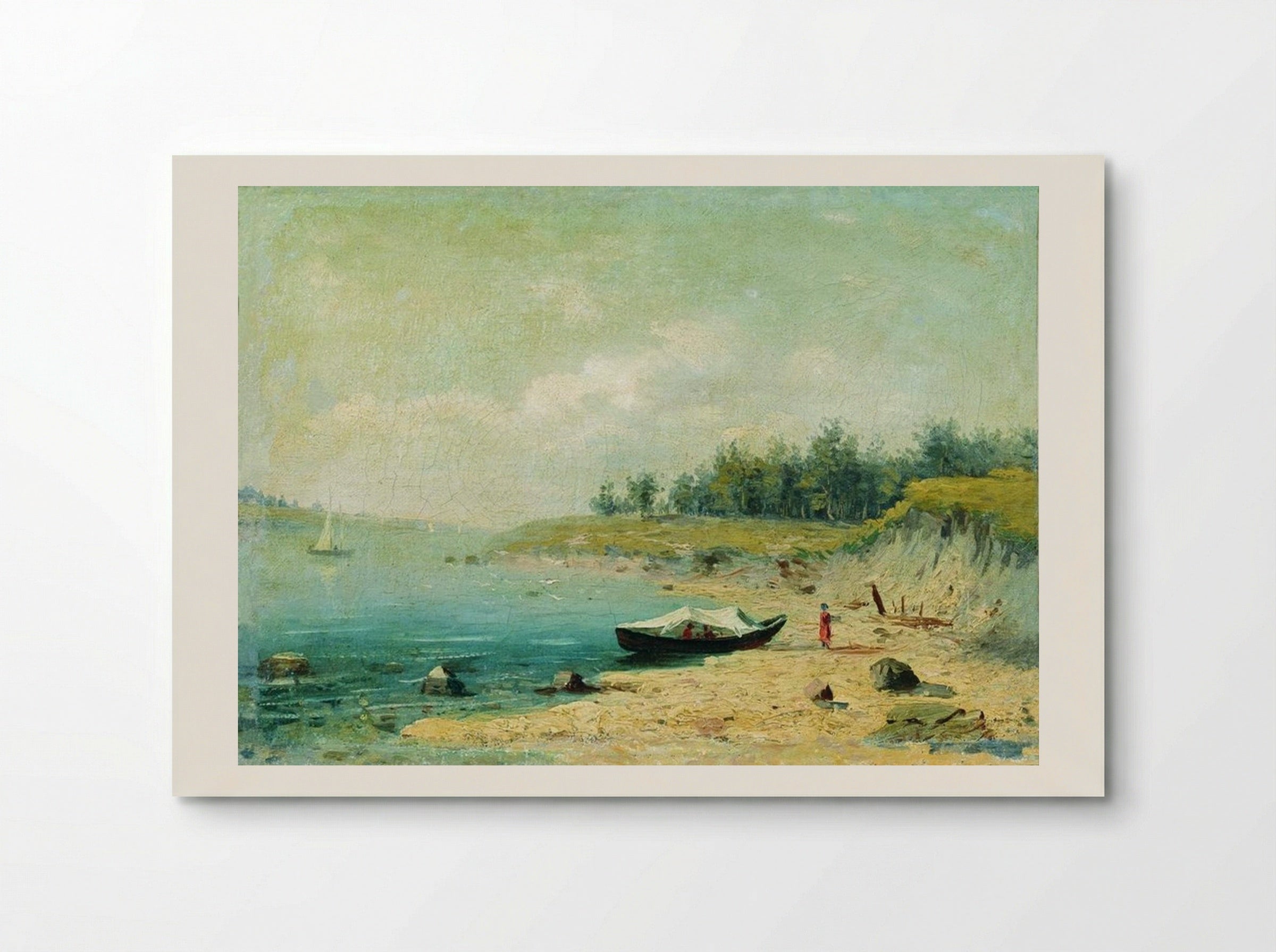 On the Bank of the Volga - Fyodor Vasilyev - Poster