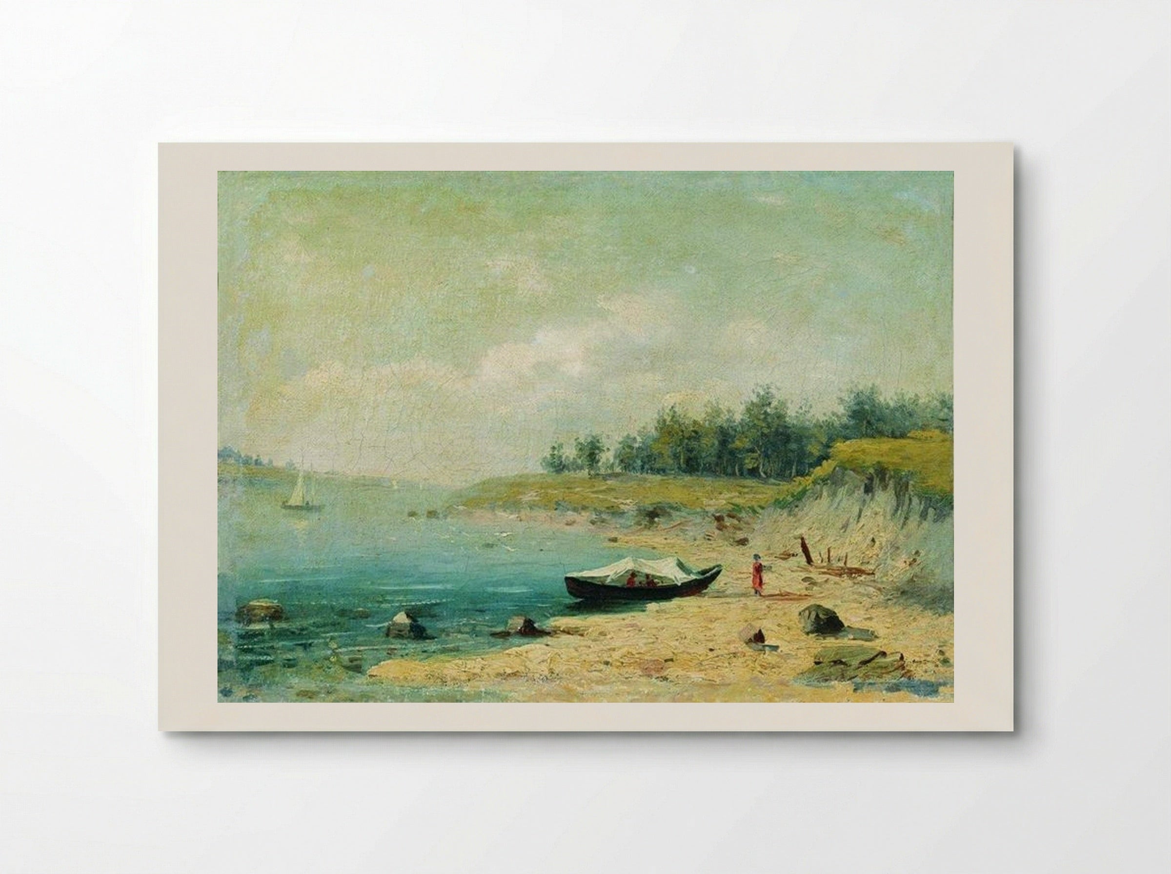 On the Bank of the Volga - Fyodor Vasilyev - Poster