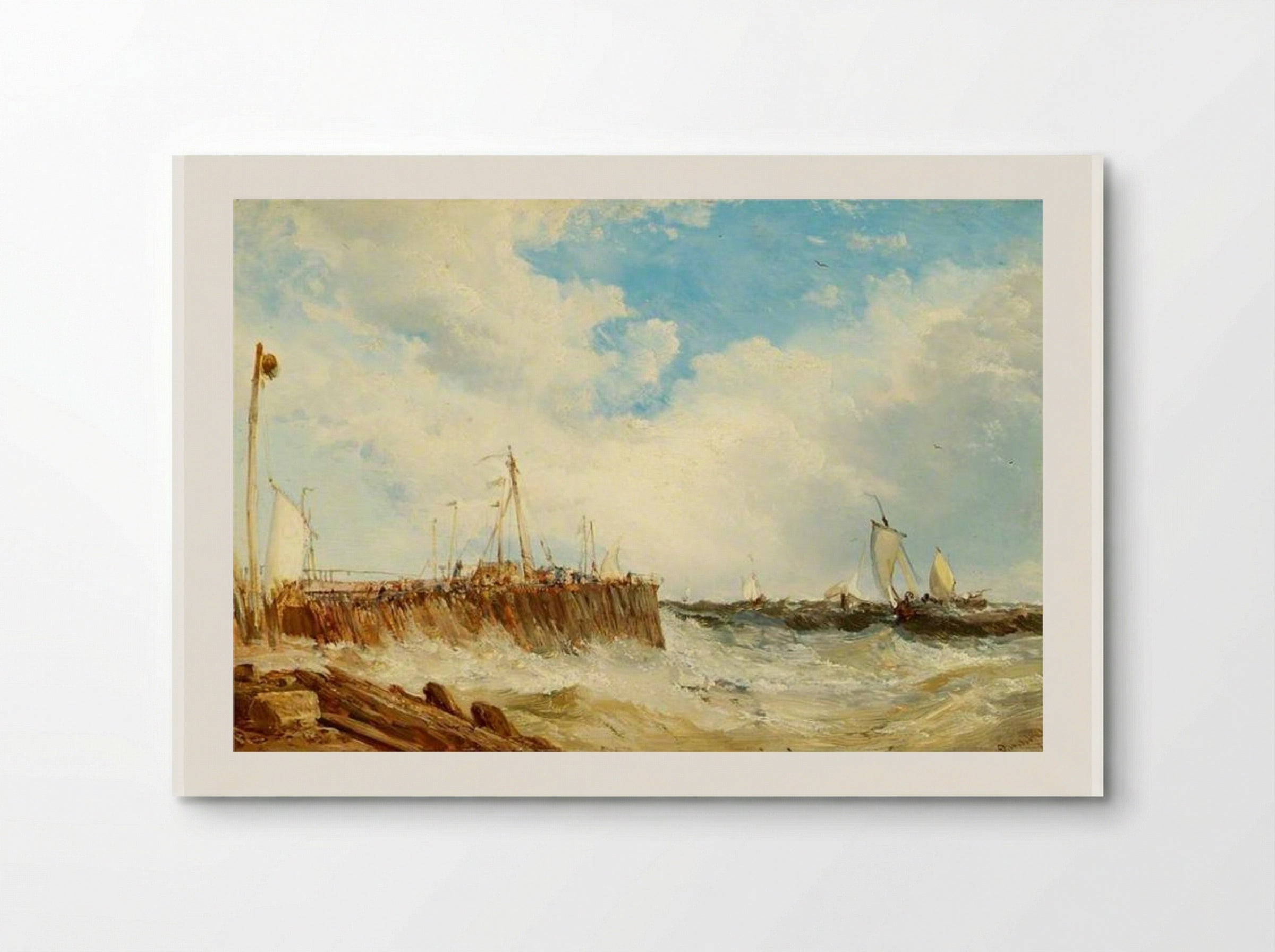 On the Coast of Holland - James Webb - Poster