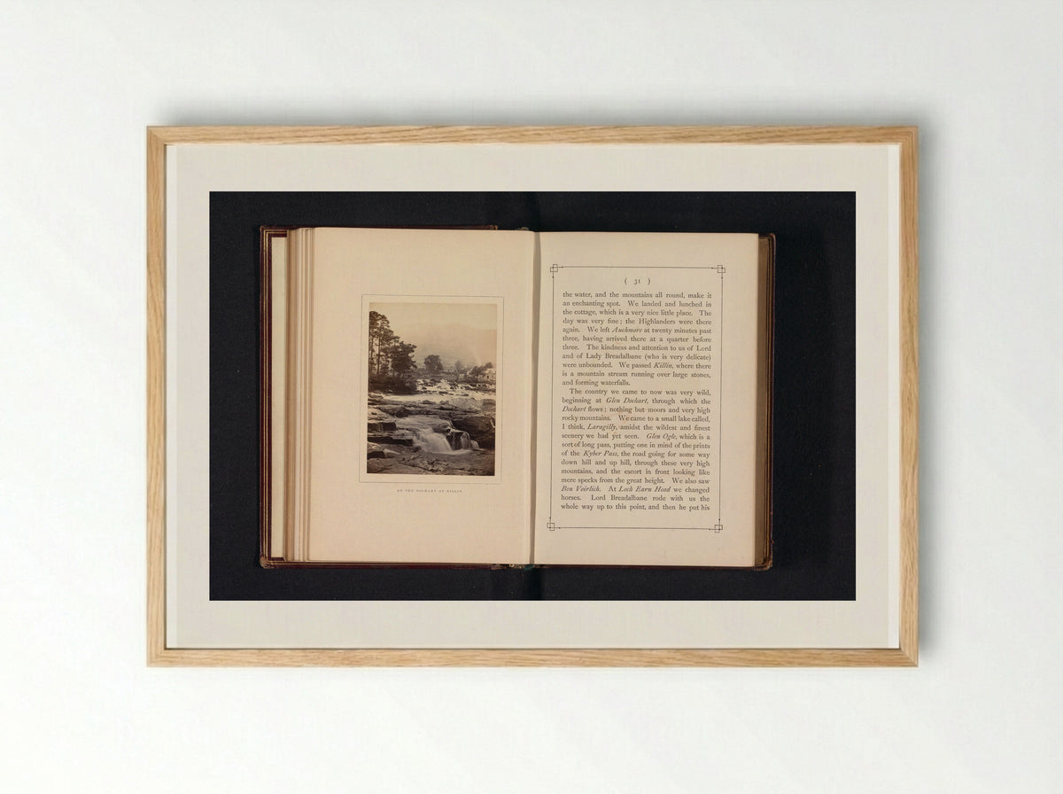 On the Dochart at Killin - George Washington Wilson - Framed Print Wood