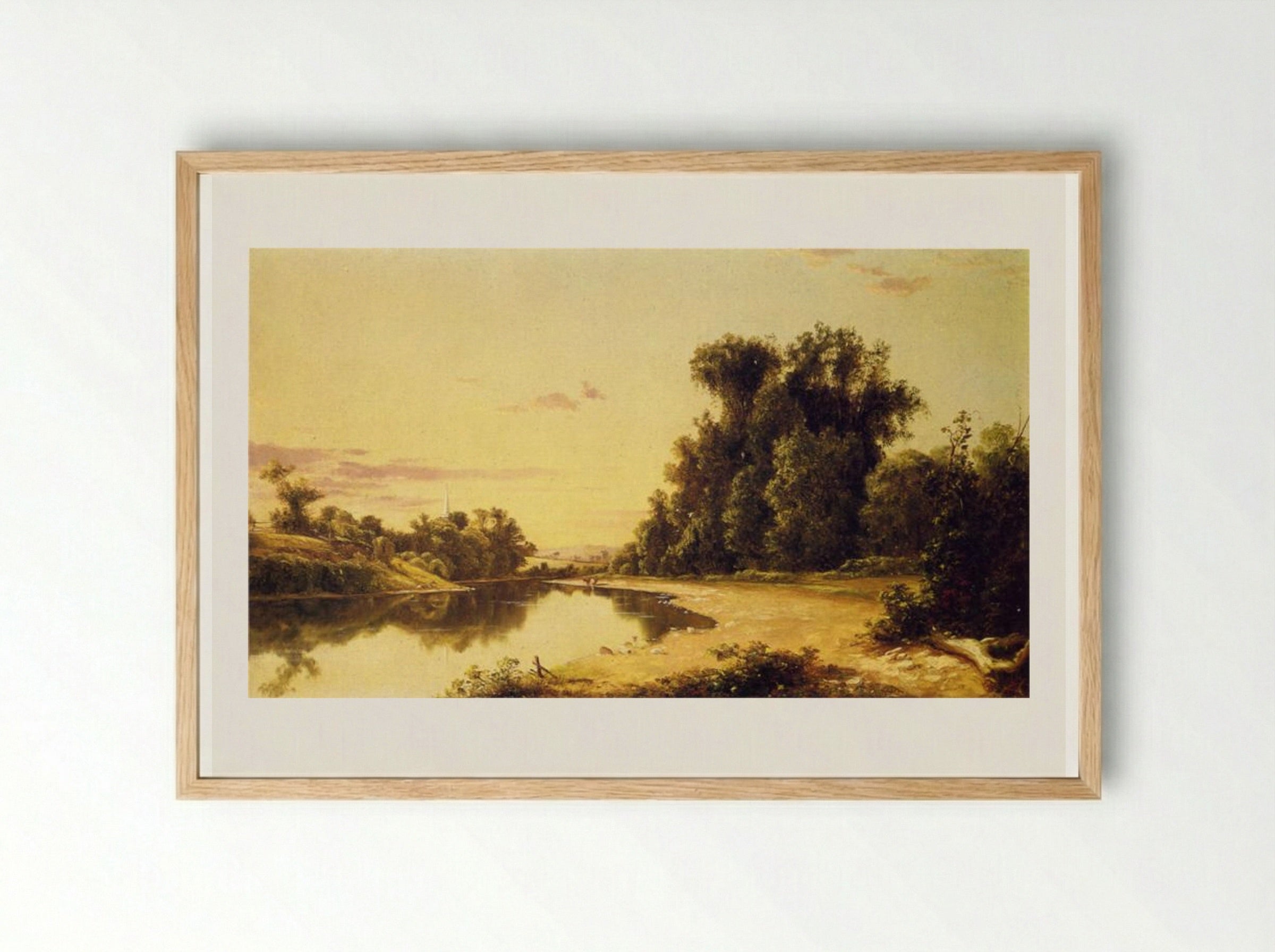 On the Escopus at Hurley, New York - David Johnson - Framed Print Wood