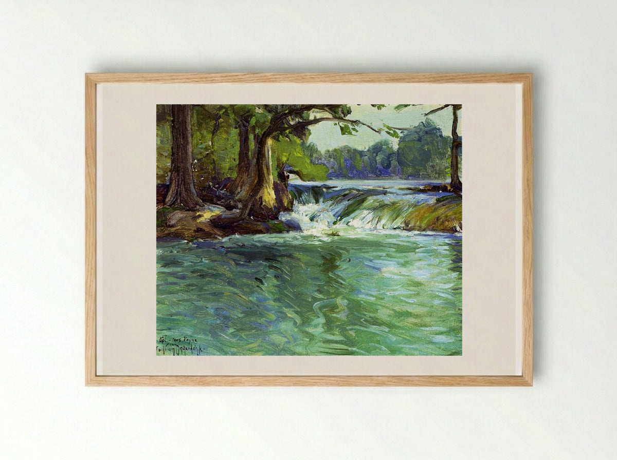 On the Guadalupe - Robert Julian Onderdonk - Framed Print Wood