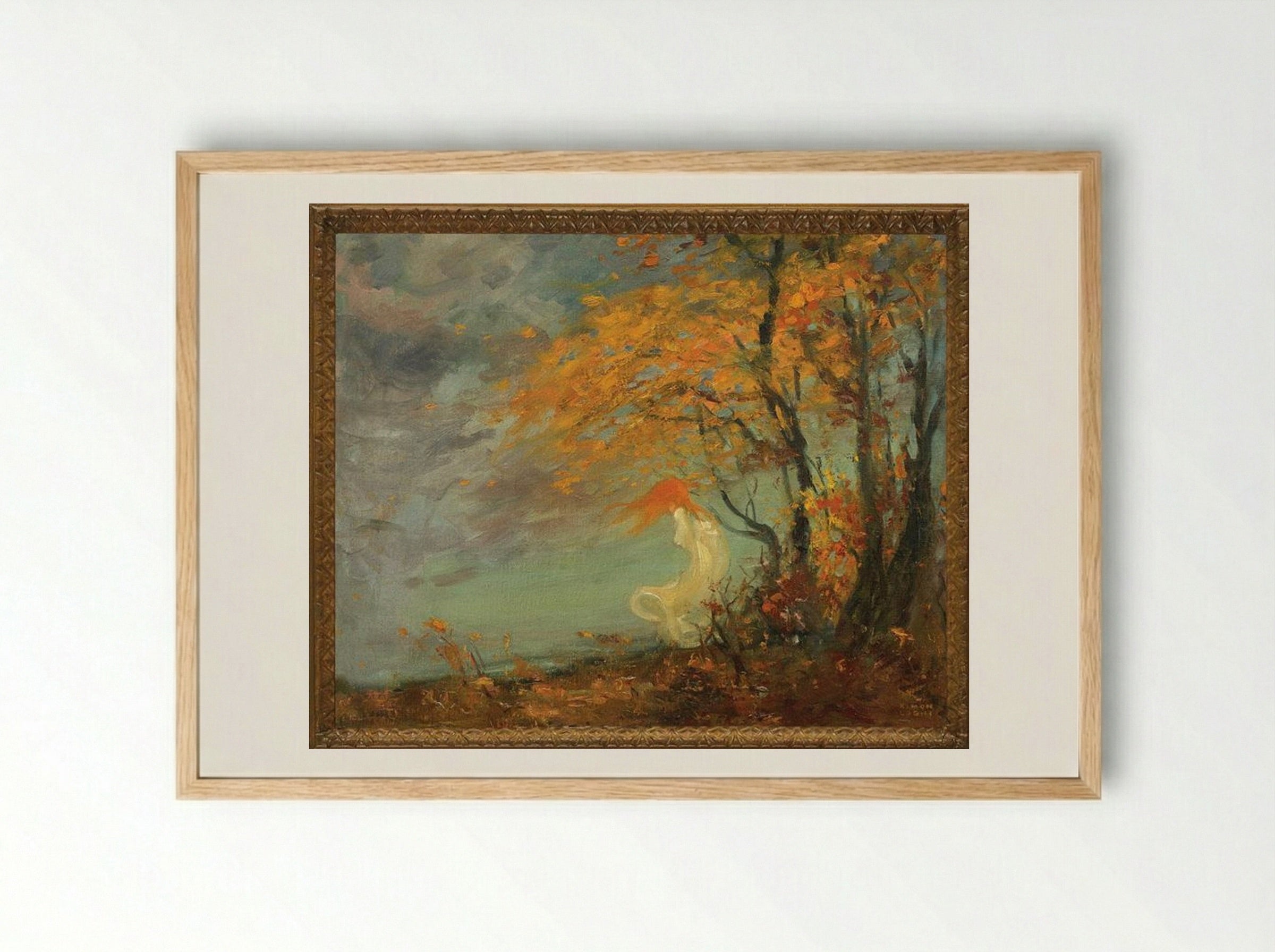 On the Lakeshore - Kimon Loghi - Framed Print Wood