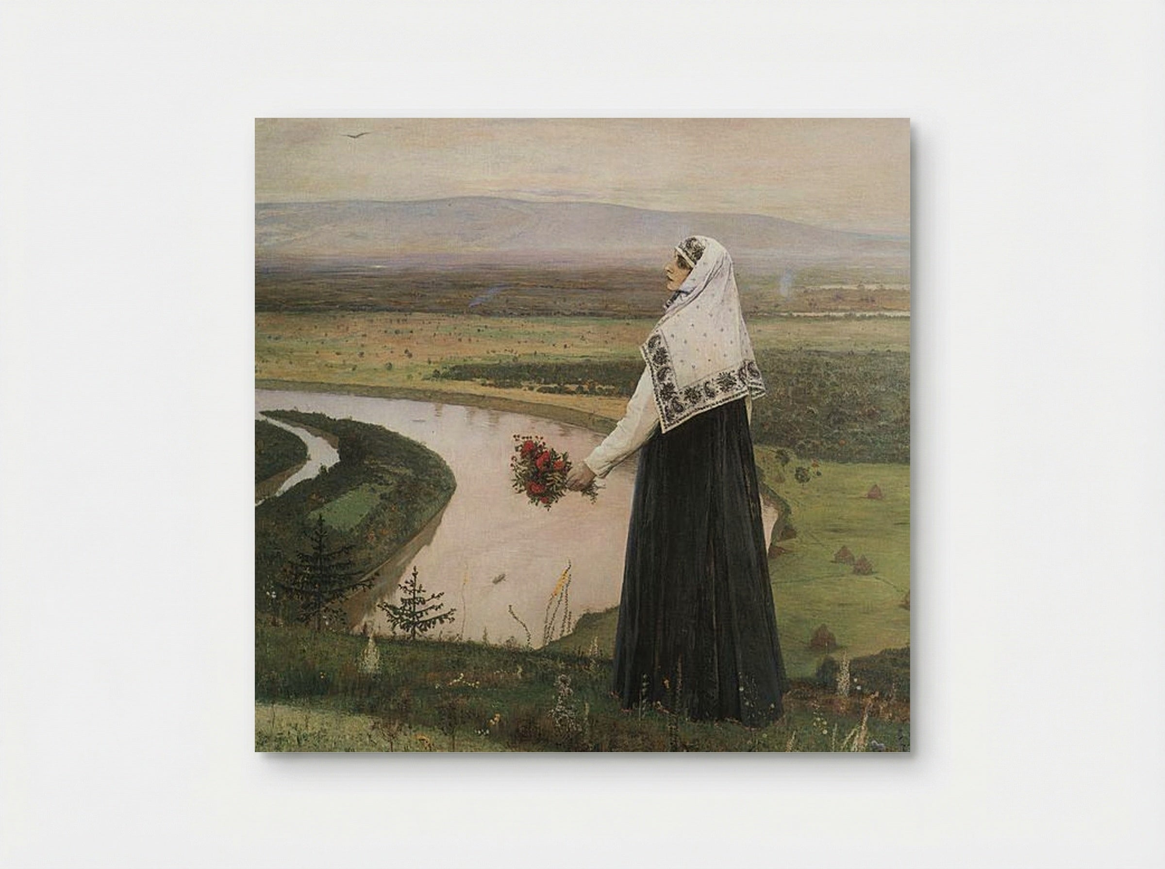 On the Mountains - Mikhail Nesterov - Poster