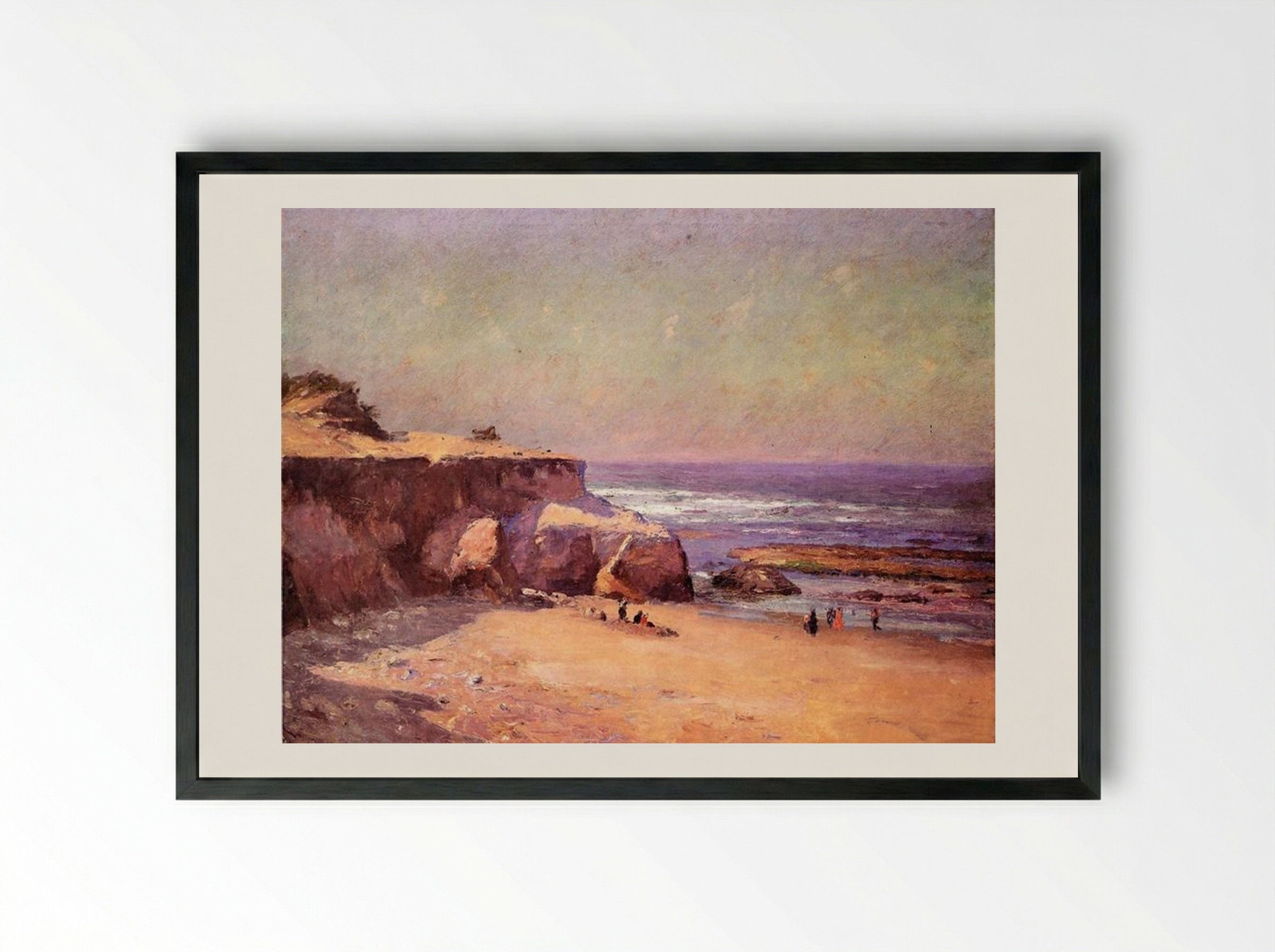 On the Oregon Coast - T. C. Steele - Framed Print Black