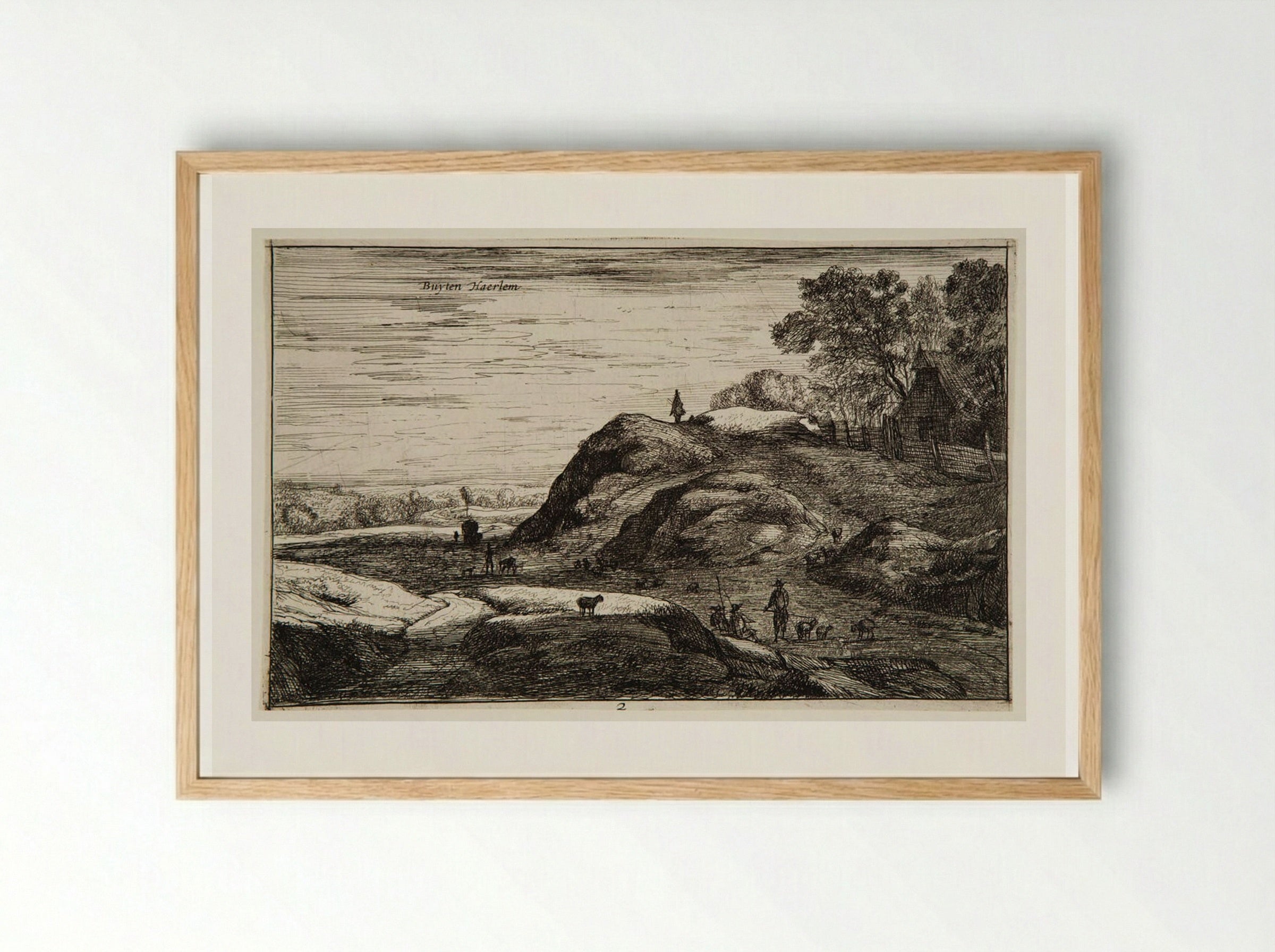 On the Outskirts of Haarlem - Roelant Roghman - Framed Print Wood