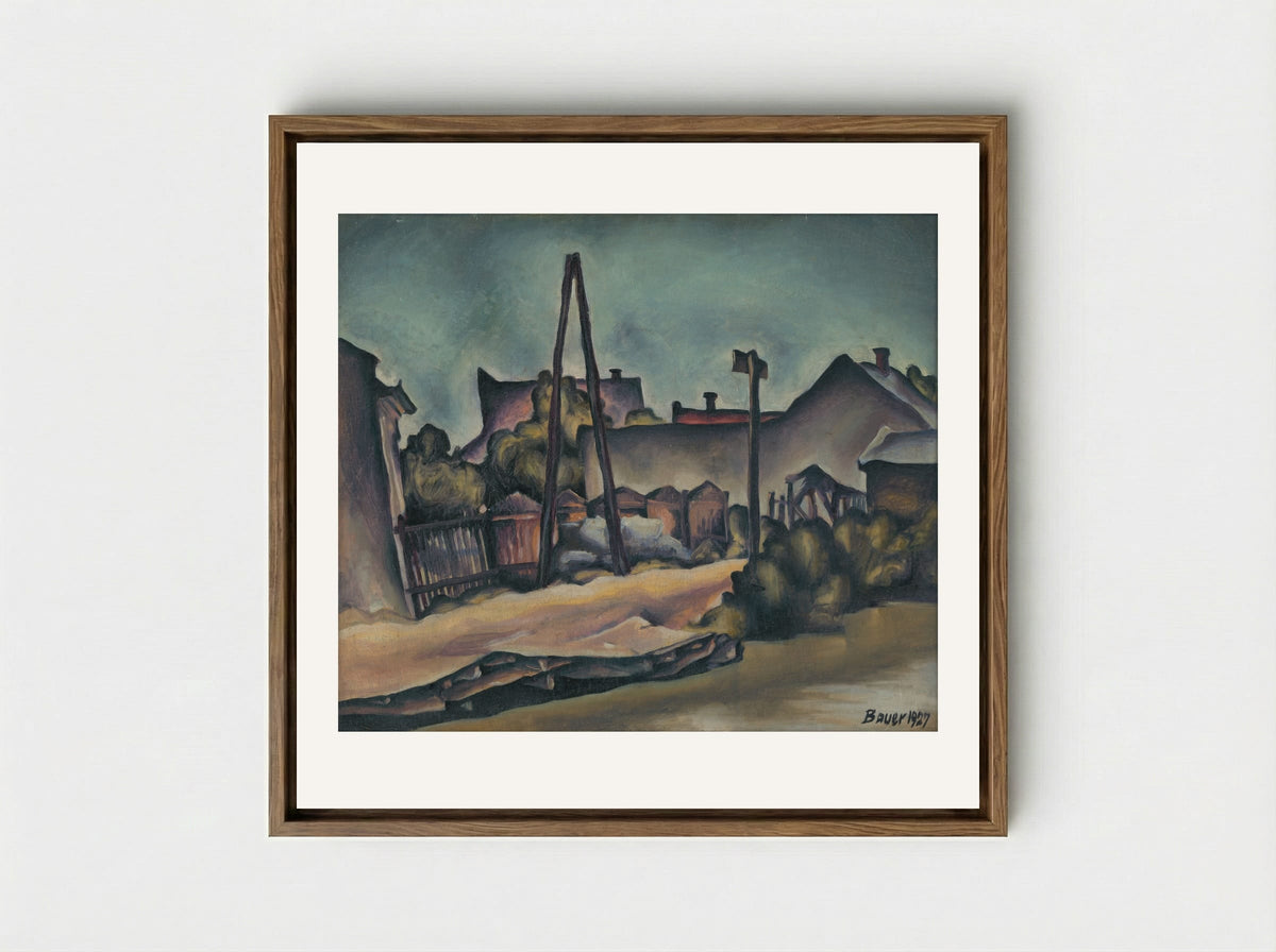 On the Outskirts of Kostroma - Konstantin Bauer - Framed Canvas Wood