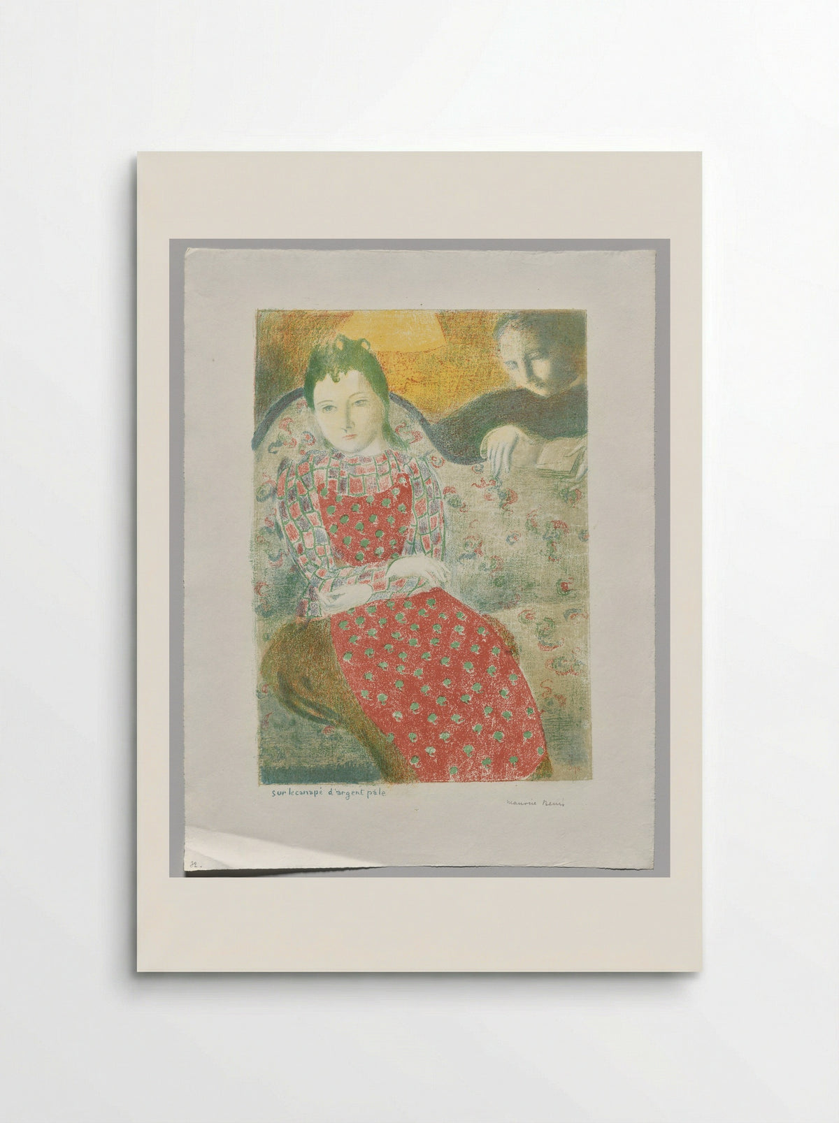 On the Pale Silver Sofa - Maurice Denis - Poster