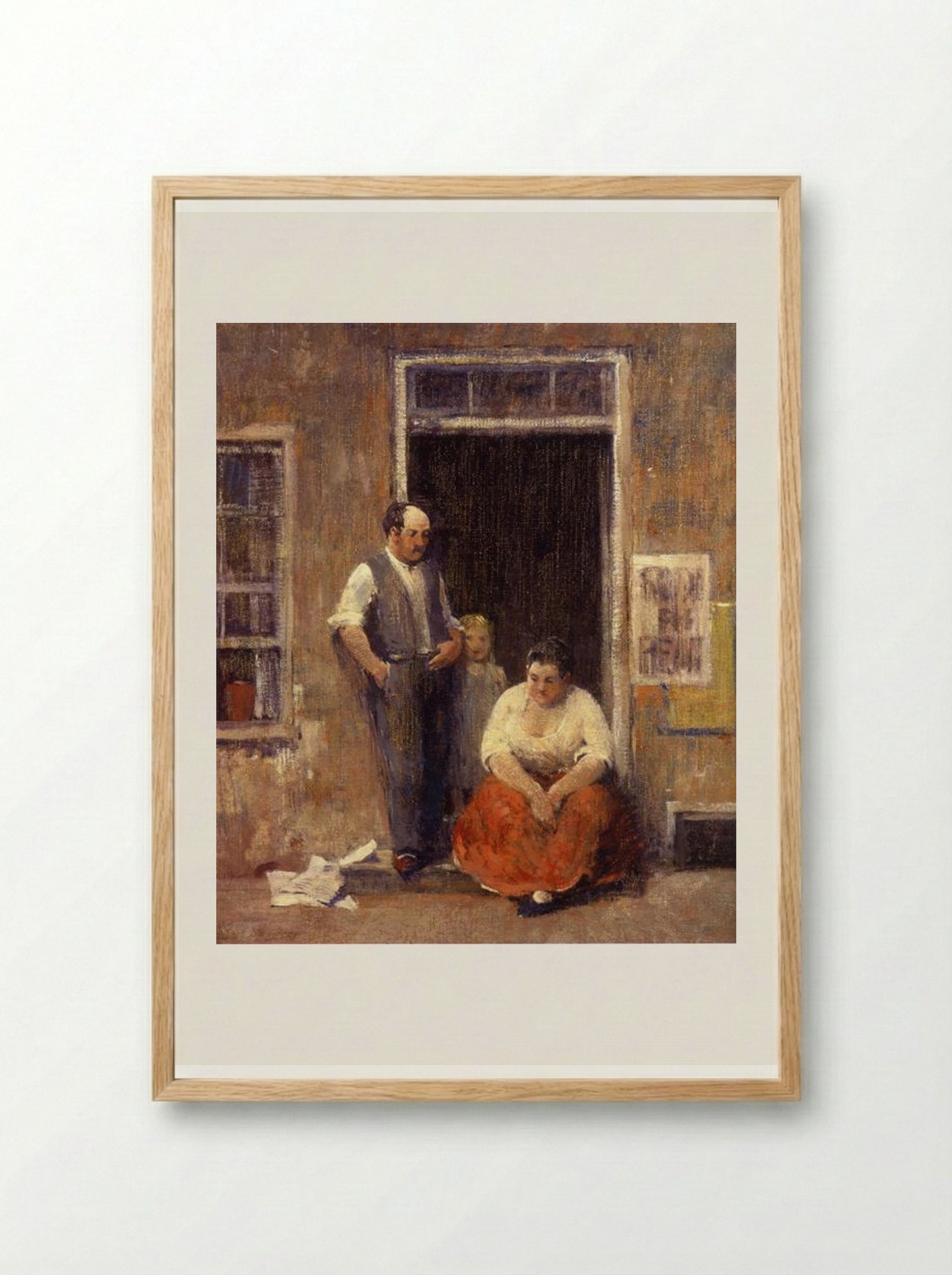 On the Quai - Robert Spencer - Framed Print Wood