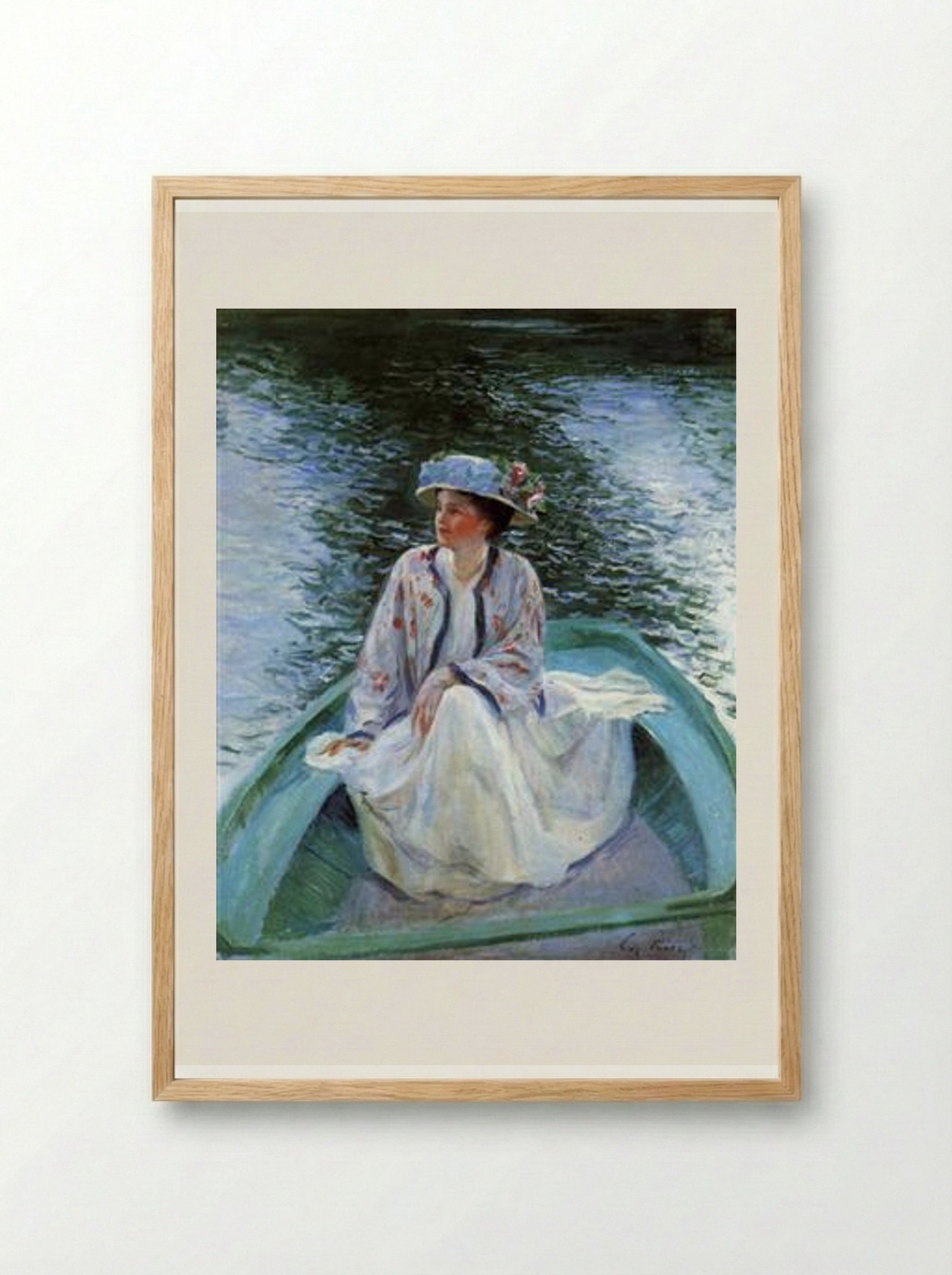 On the River's Edge - Guy Rose - Framed Print Wood