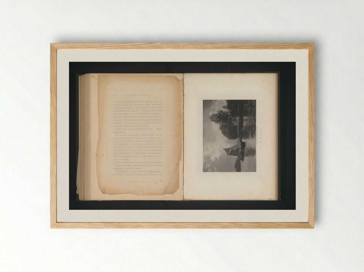 On the Scheldt - George Christopher Davies - Framed Print Wood