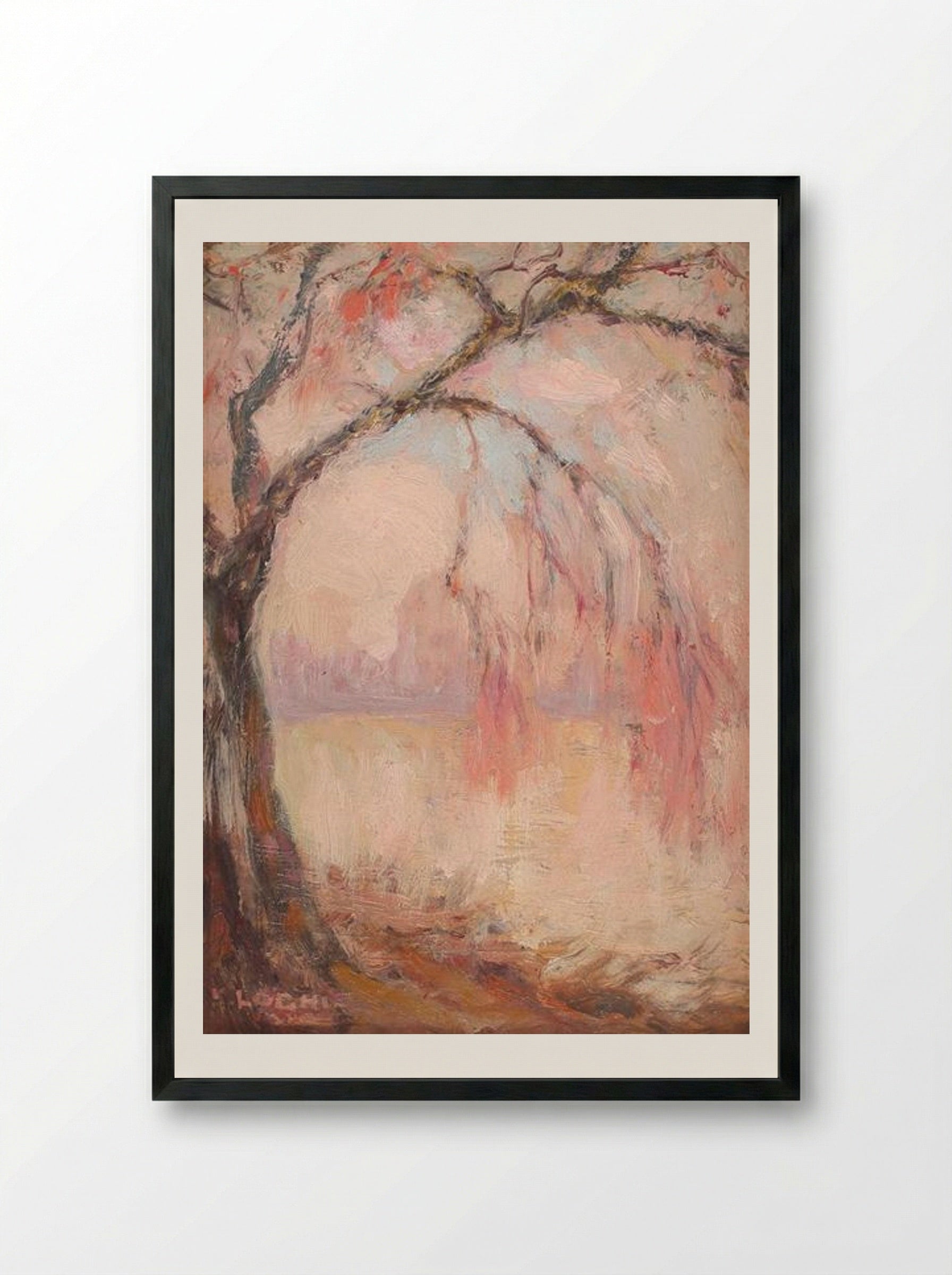 On the Shore - Kimon Loghi - Framed Print Black
