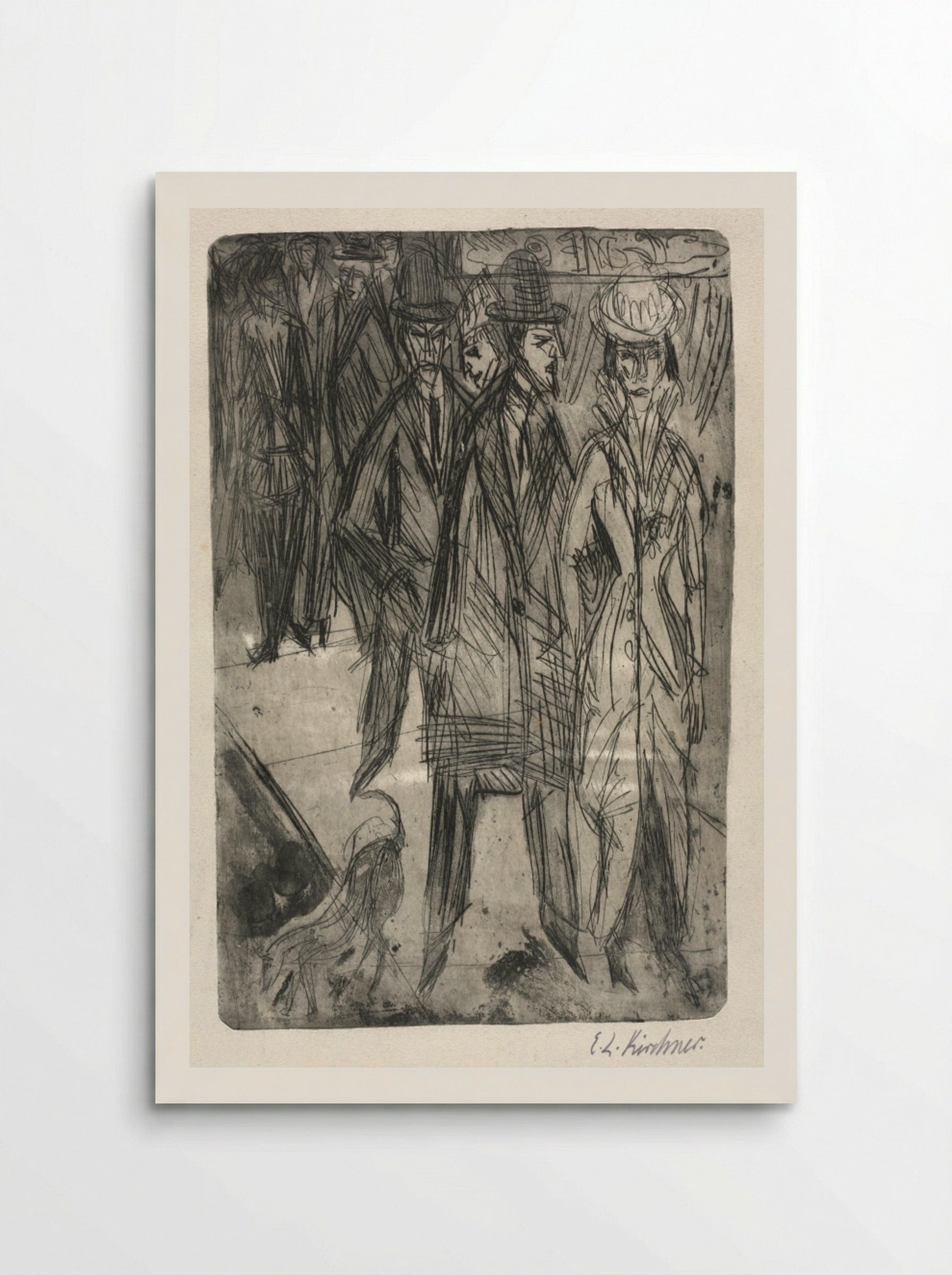On the Street - Ernst Ludwig Kirchner - Poster