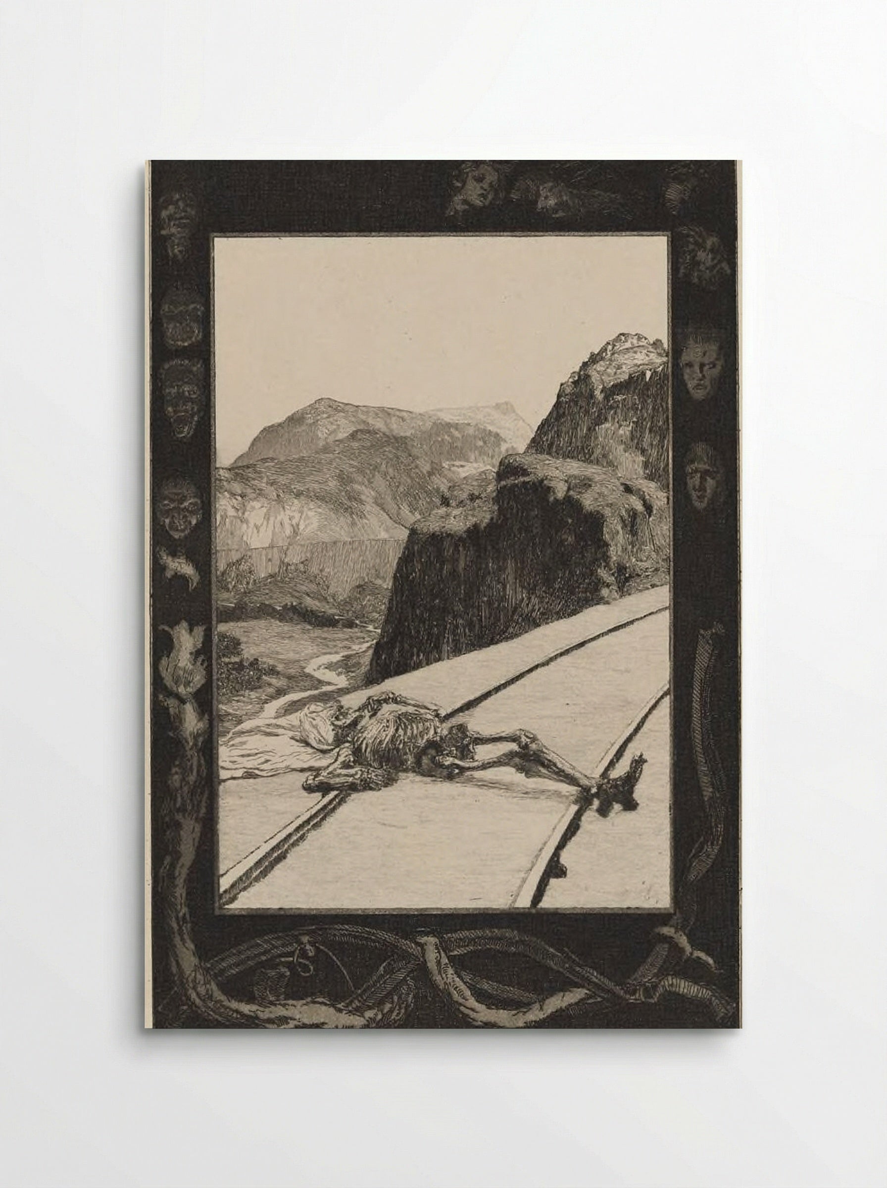 On the Tracks - Max Klinger - Poster