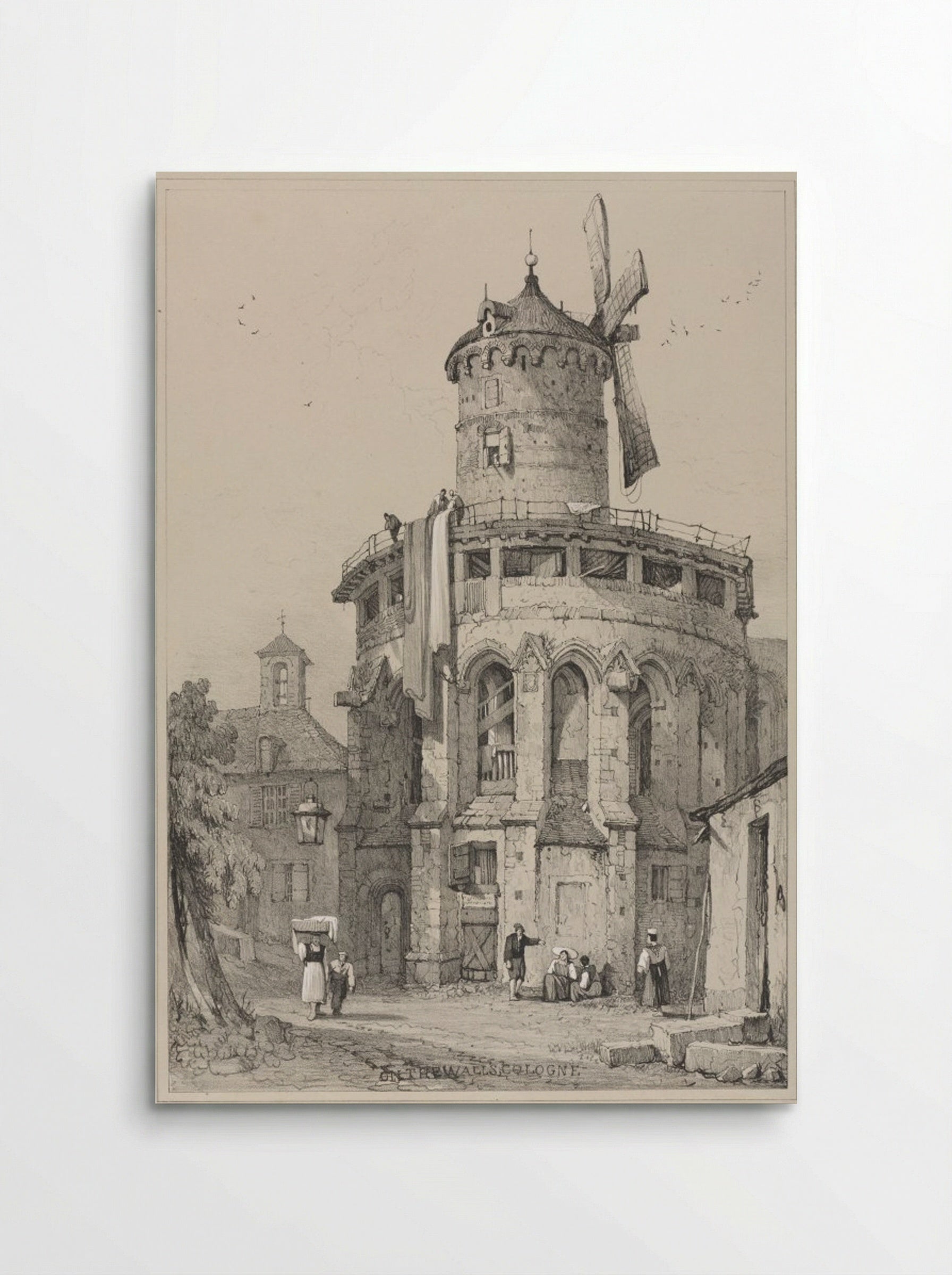 On the Walls, Cologne - Samuel Prout - Poster
