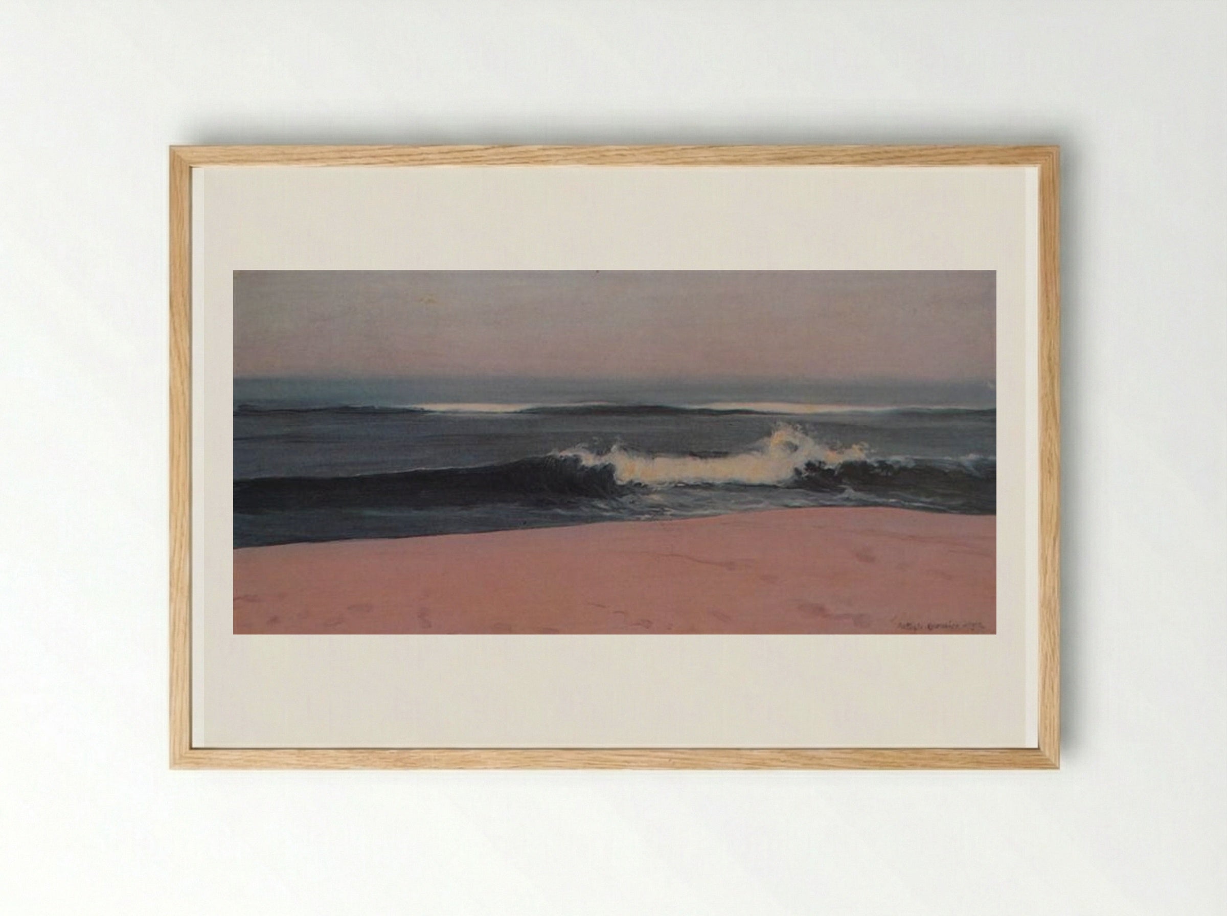 Onda - António Carneiro - Framed Print Wood