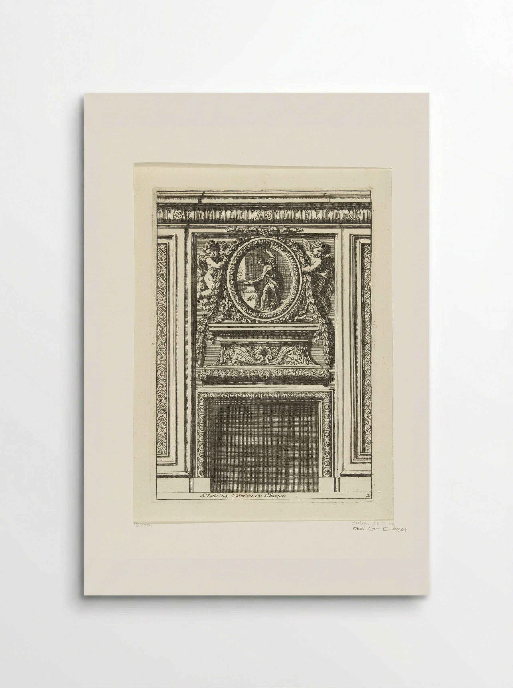 Onderboezem met ovaal medaillon - Jean Lepautre - Poster
