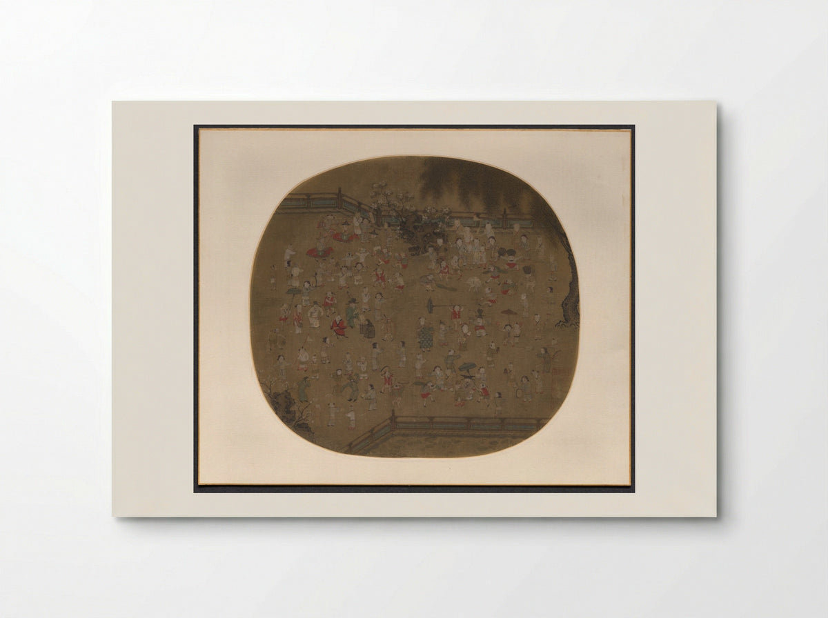 One Hundred Children at Play - Su Hanchen - Poster