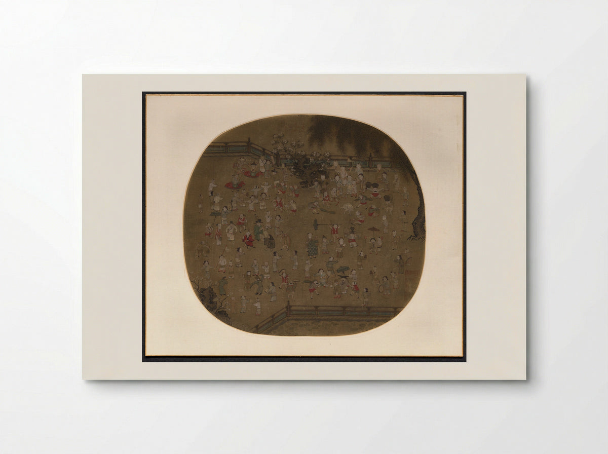 One Hundred Children at Play - Su Hanchen - Poster