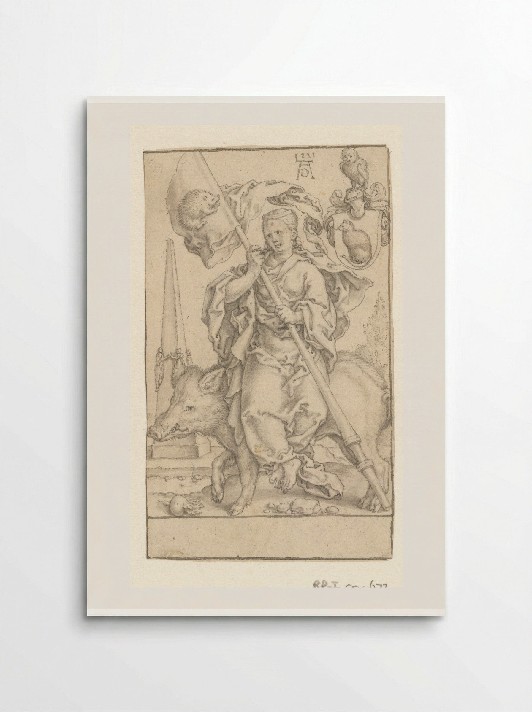 Onmatigheid (Intemperance) - Heinrich Aldegrever - Poster