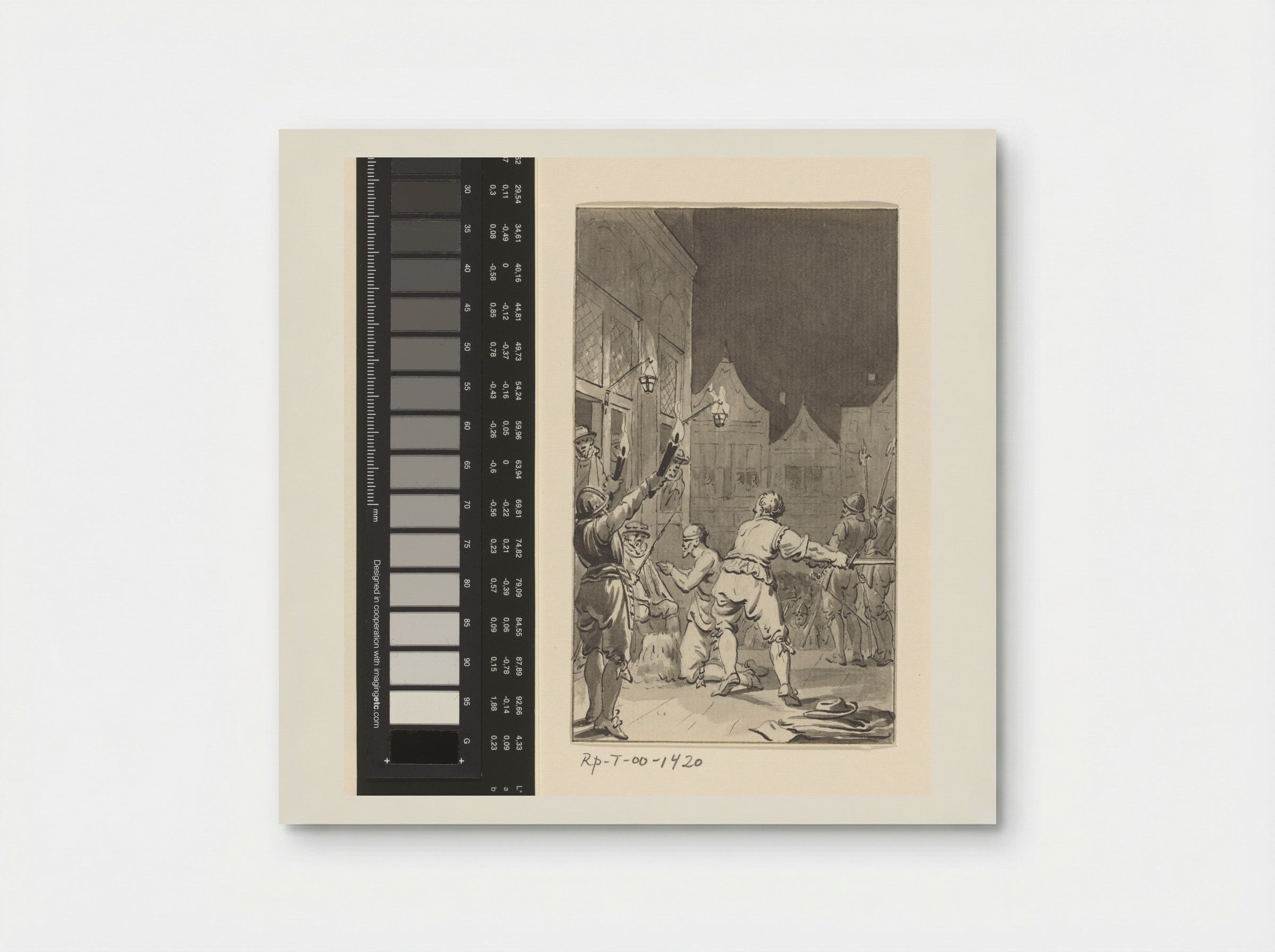 Onthoofding van Nicolas Gosson te Atrecht, 1578 - Jacobus Buys - Poster