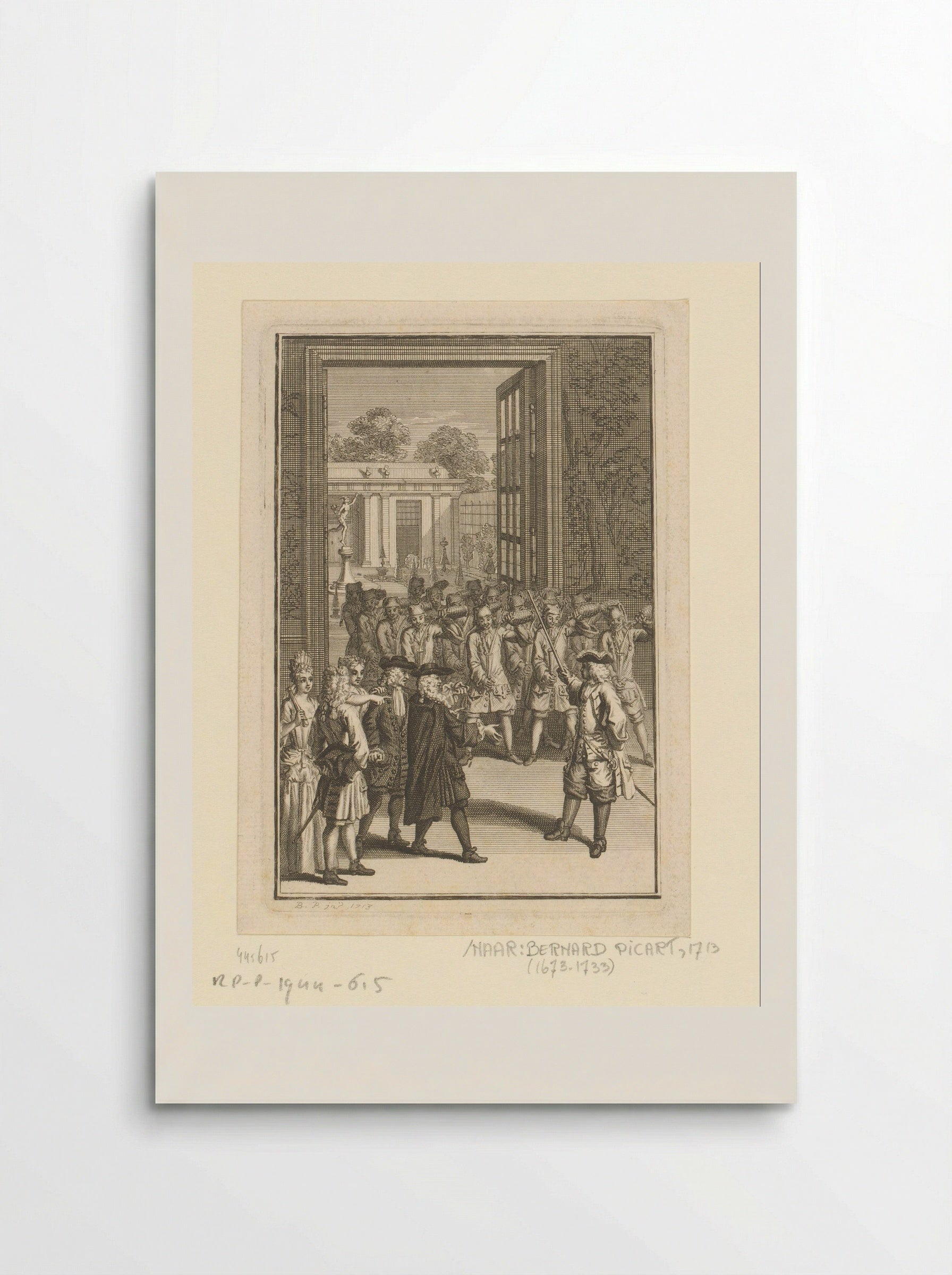 Ontvangst van een elegant gezelschap - Andries van Buysen (Sr.) - Poster