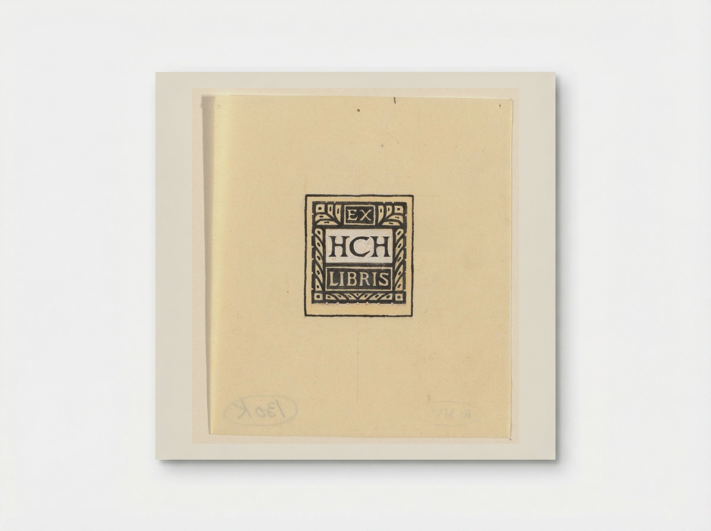 Ontwerp voor een ex libris met de initialen H.C.H. - Julie de Graag - Poster