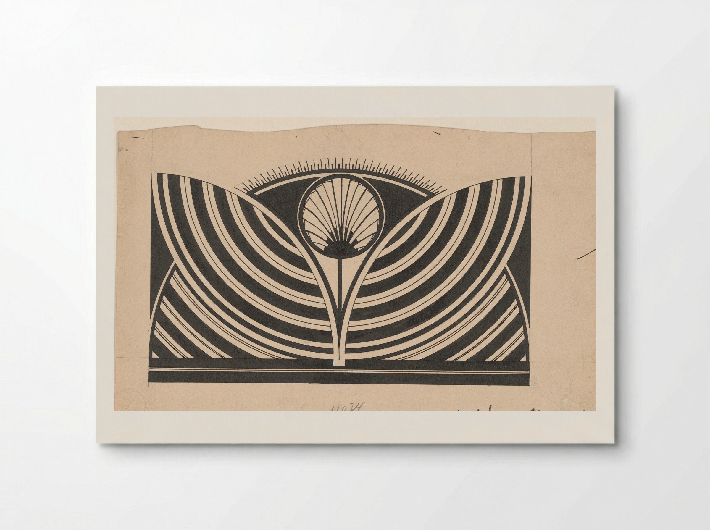 Ontwerp voor een ornamentale boekdrukstempel - Samuel Jessurun de Mesquita - Poster