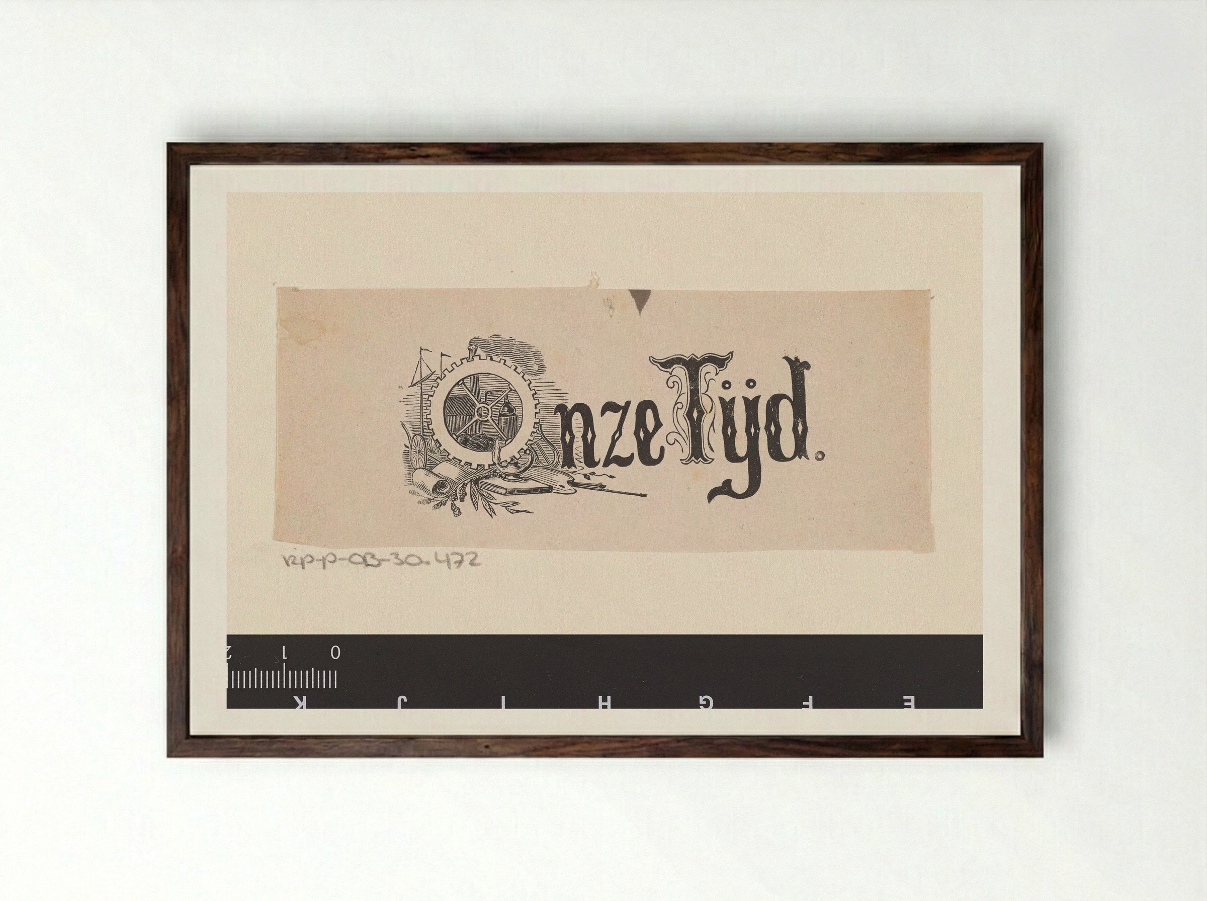 Onze Tijd - Isaac Weissenbruch - Framed Print Dark Wood