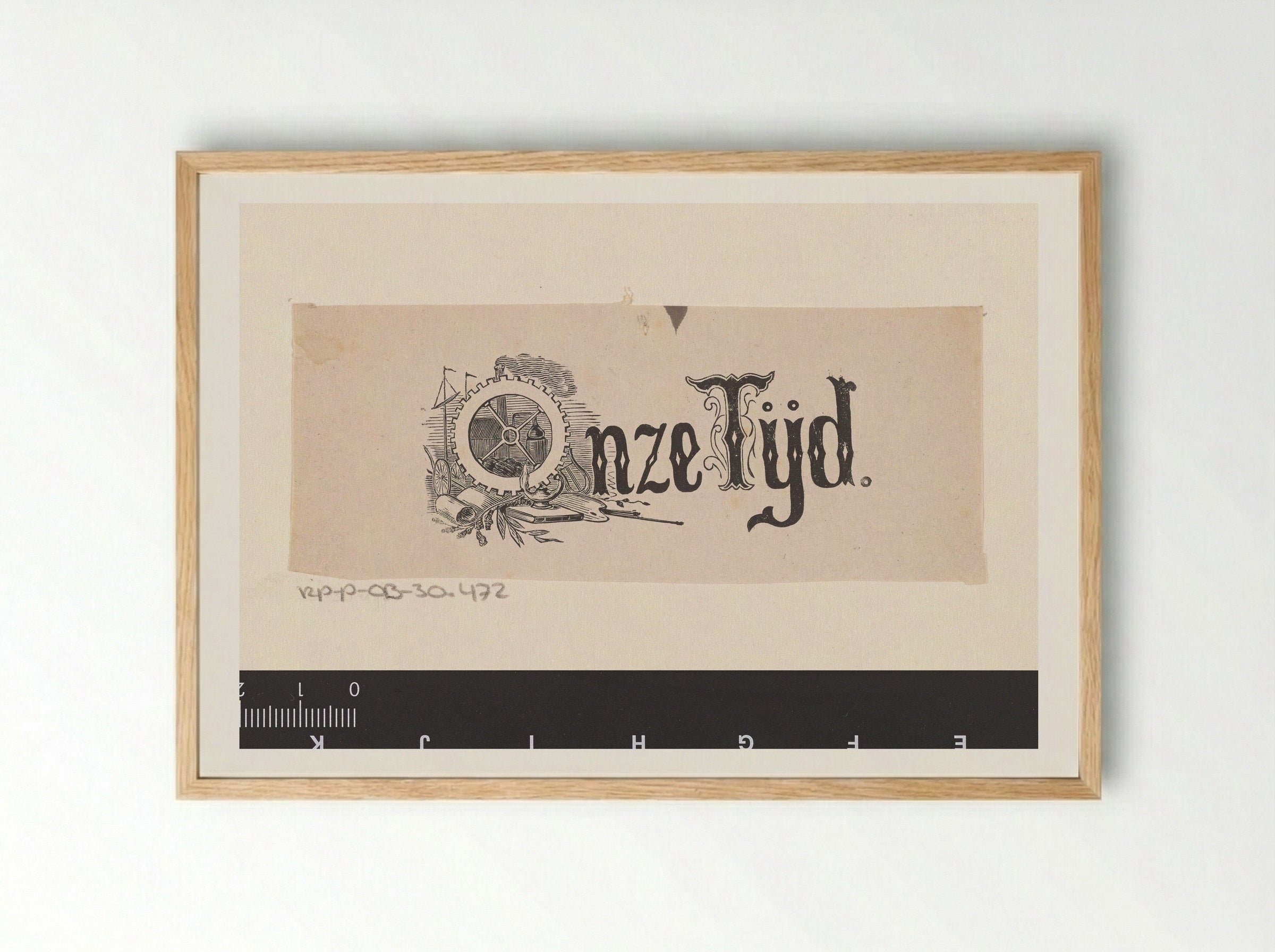 Onze Tijd - Isaac Weissenbruch - Framed Print Wood