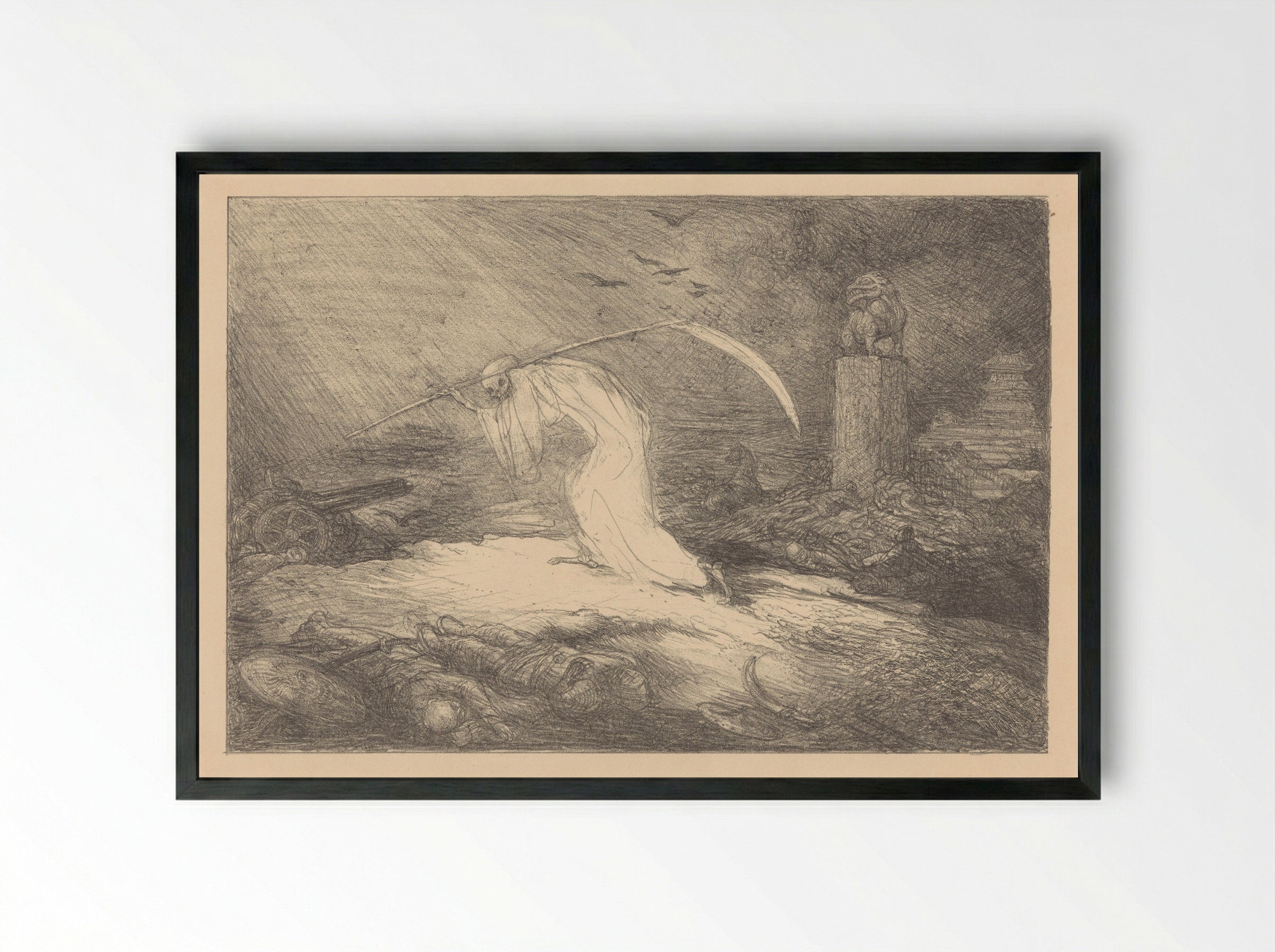 Oorlog van China en Japan - Marius Bauer - Framed Print Black