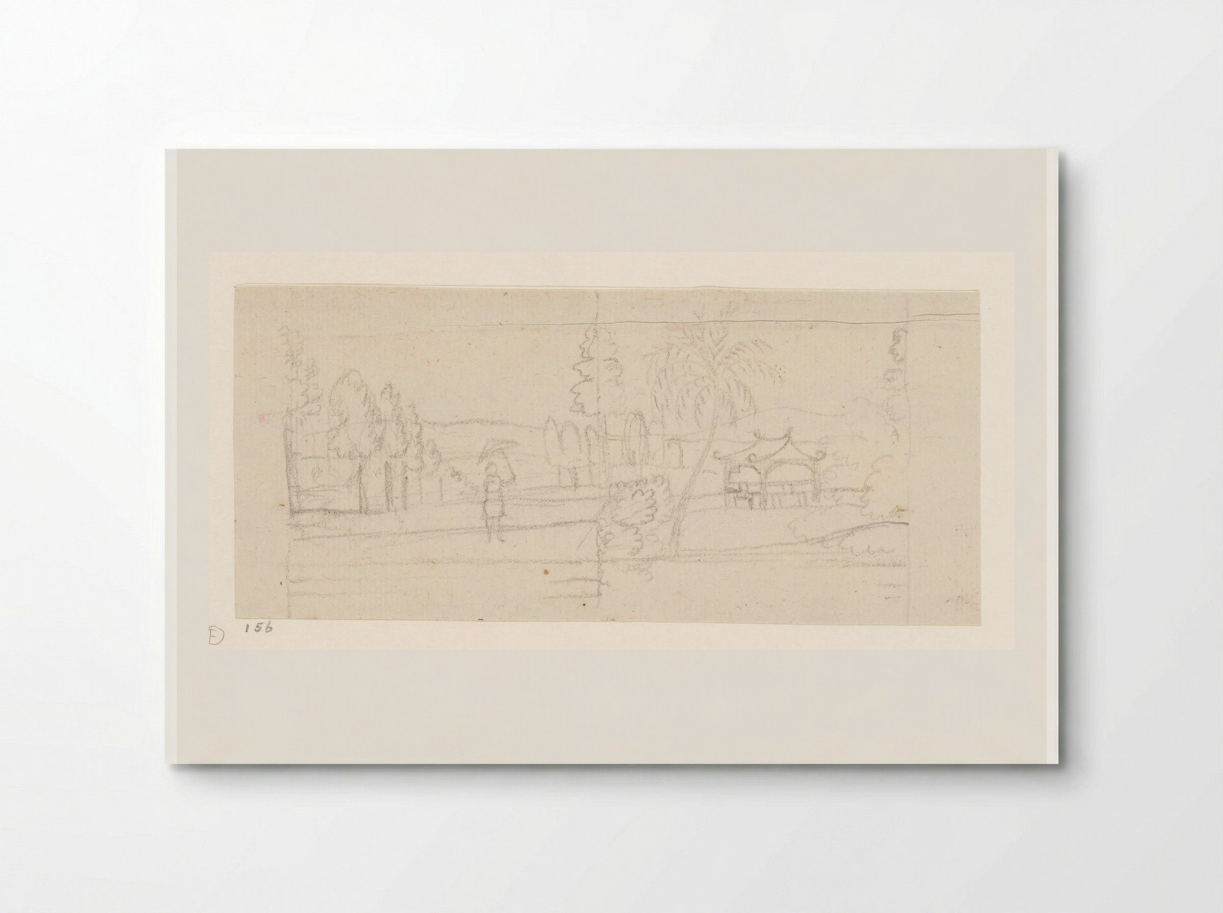 Oosterse tuin met pagode - Jan Brandes - Poster