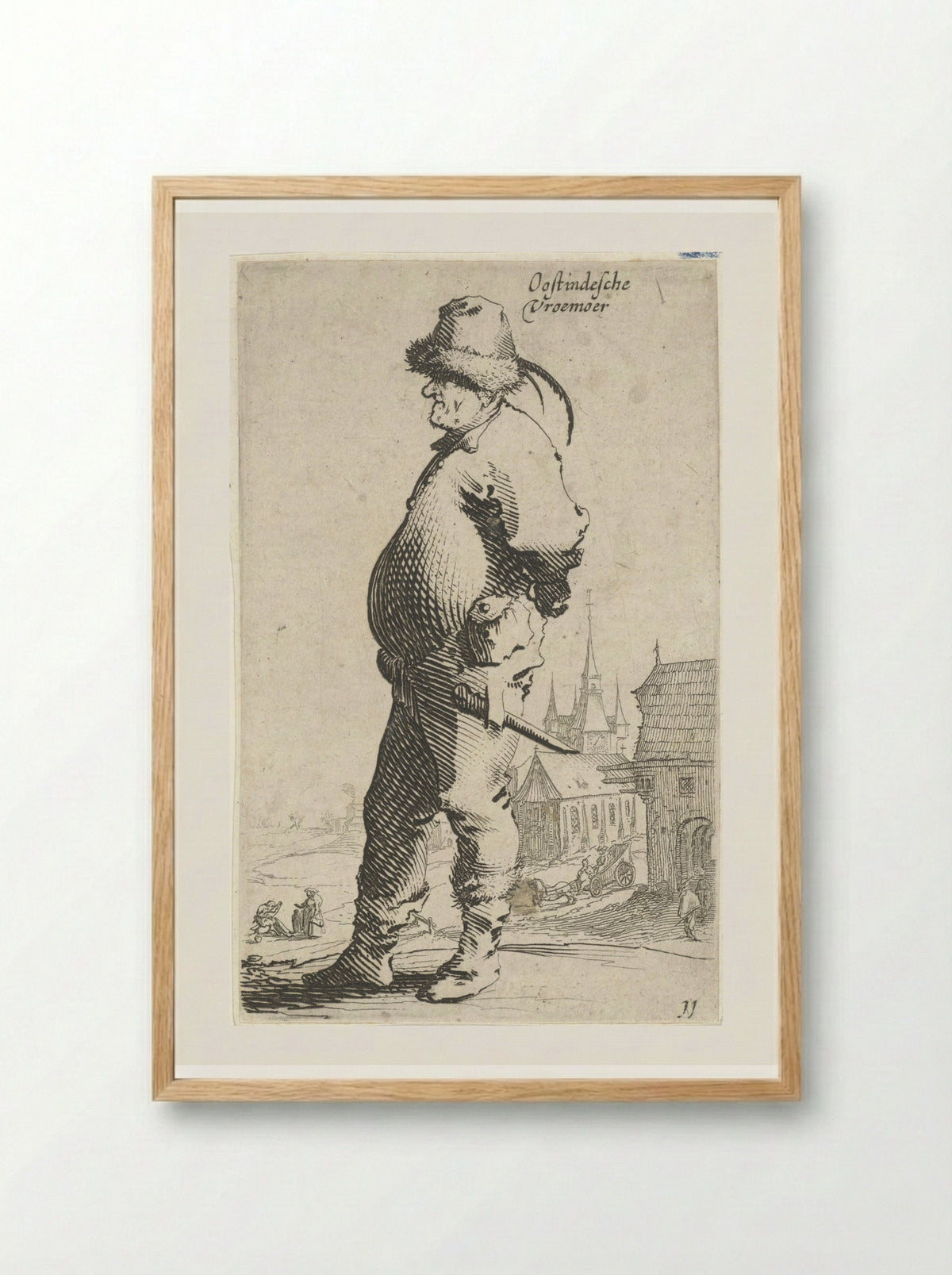 Oostindesche Vroemoer - Salomon Savery - Framed Print Wood