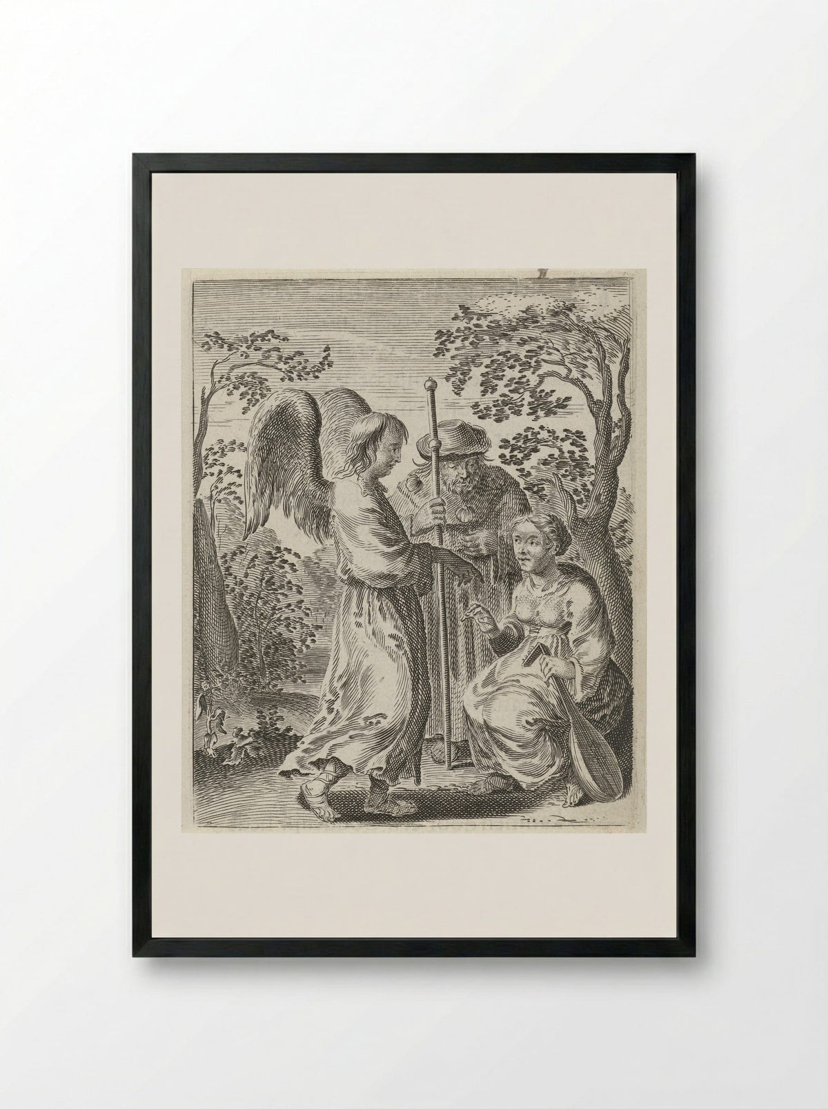 Opdracht tot lofzang in een vreemd land - Pieter Nolpe - Framed Print Black