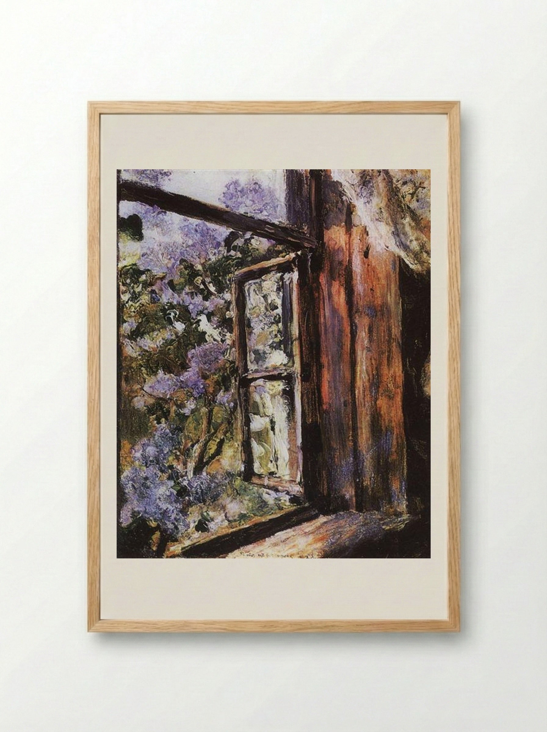 Open Window. Lilacs - Valentin Serov - Framed Print Wood