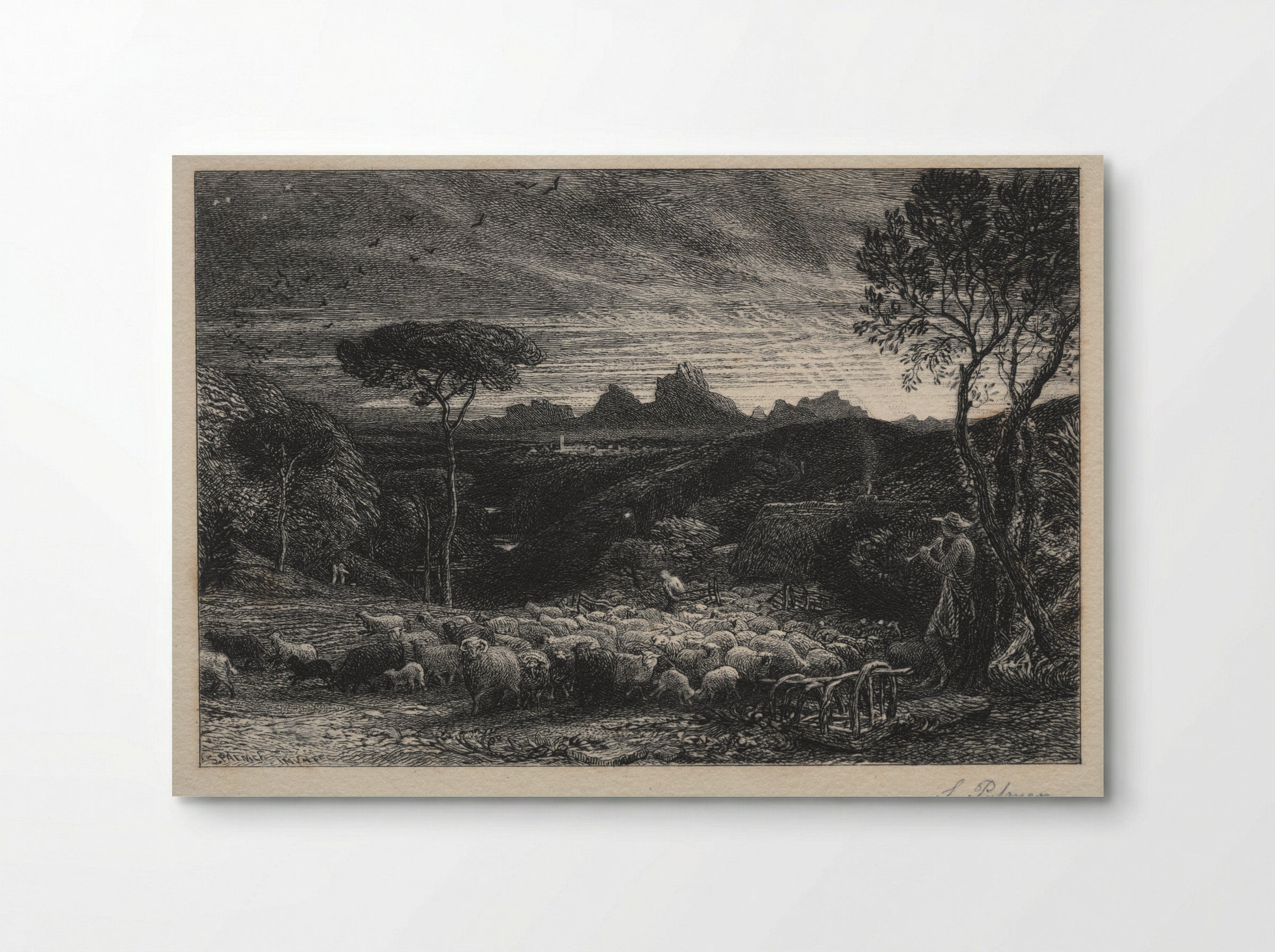 Opening the Fold - Samuel Palmer - Poster