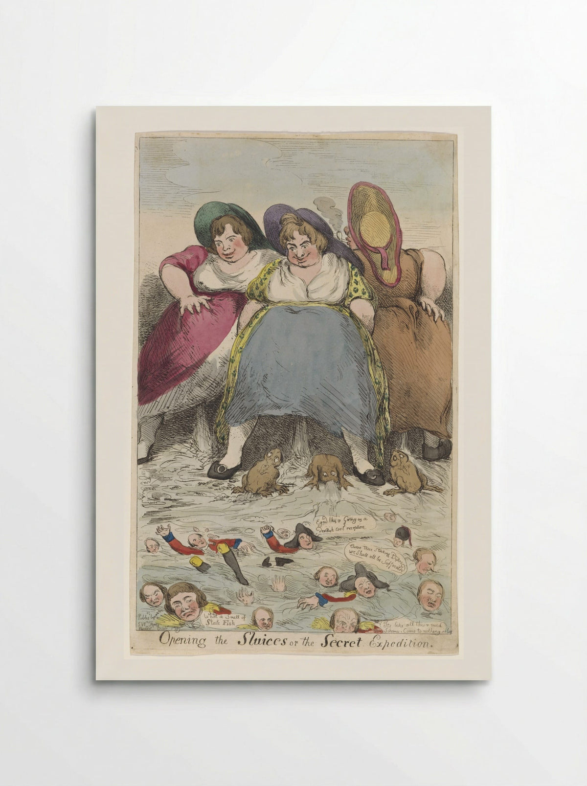 Opening the Sluices or the Secret Expedition - Fine Art Print - Poster