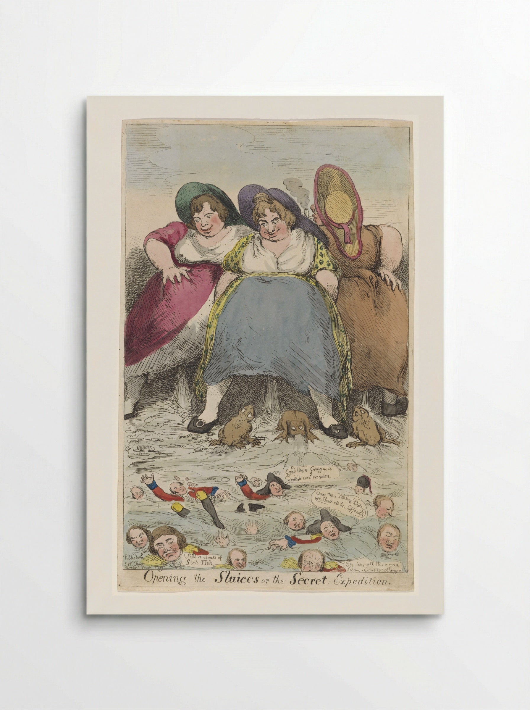 Opening the Sluices or the Secret Expedition - Fine Art Print - Poster