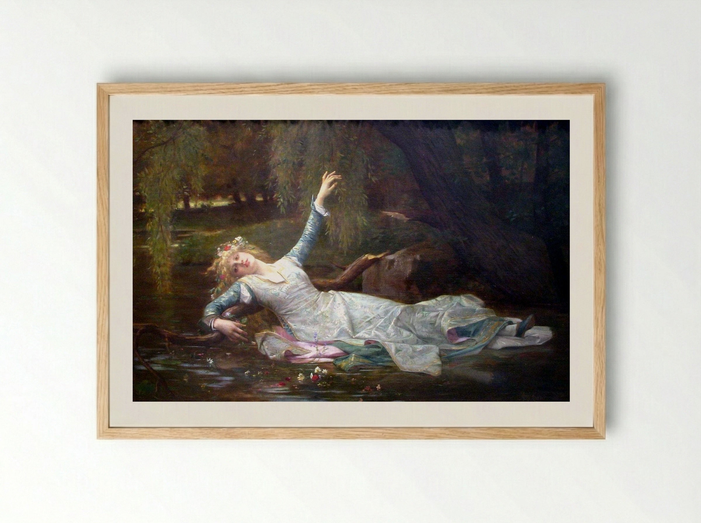 Ophelia - Alexandre Cabanel - Framed Print Wood