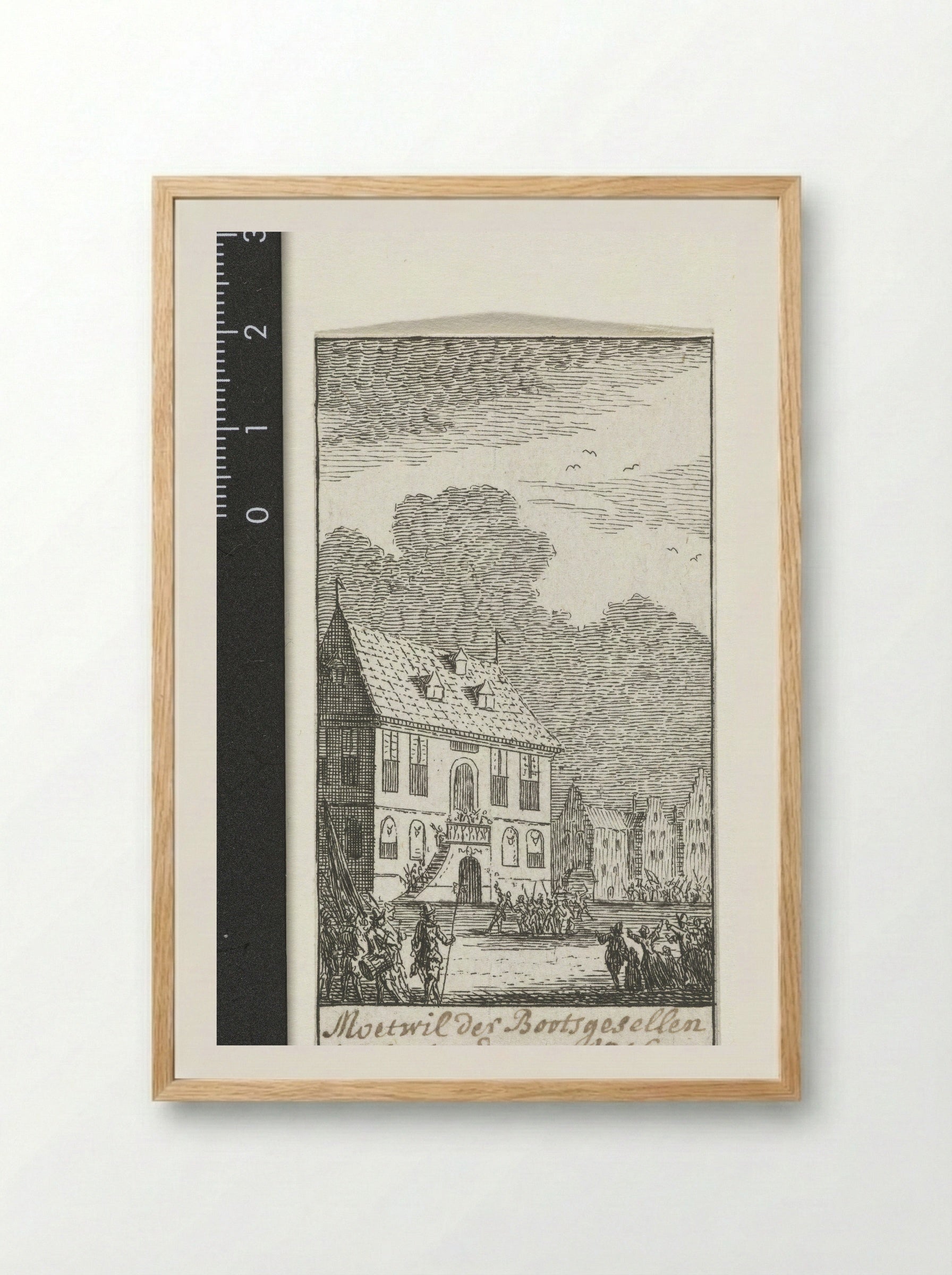 Opstandige scheepsbemanning te Amsterdam, 1629 - Simon Fokke - Framed Print Wood