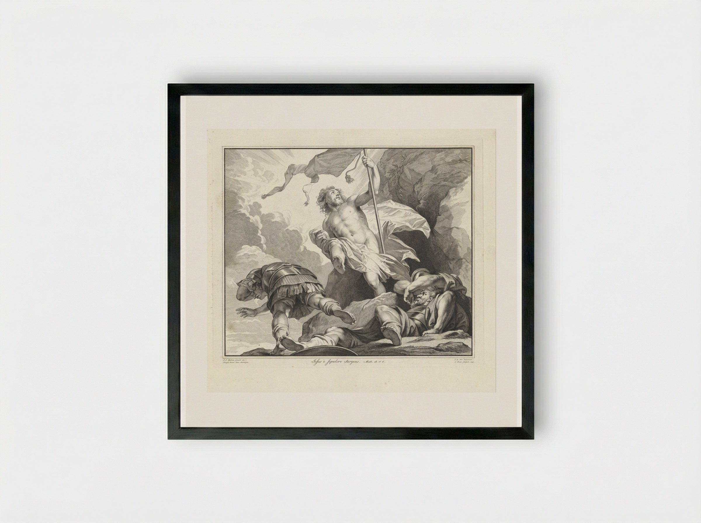Opstanding van Christus - Jan Punt - Framed Print Black
