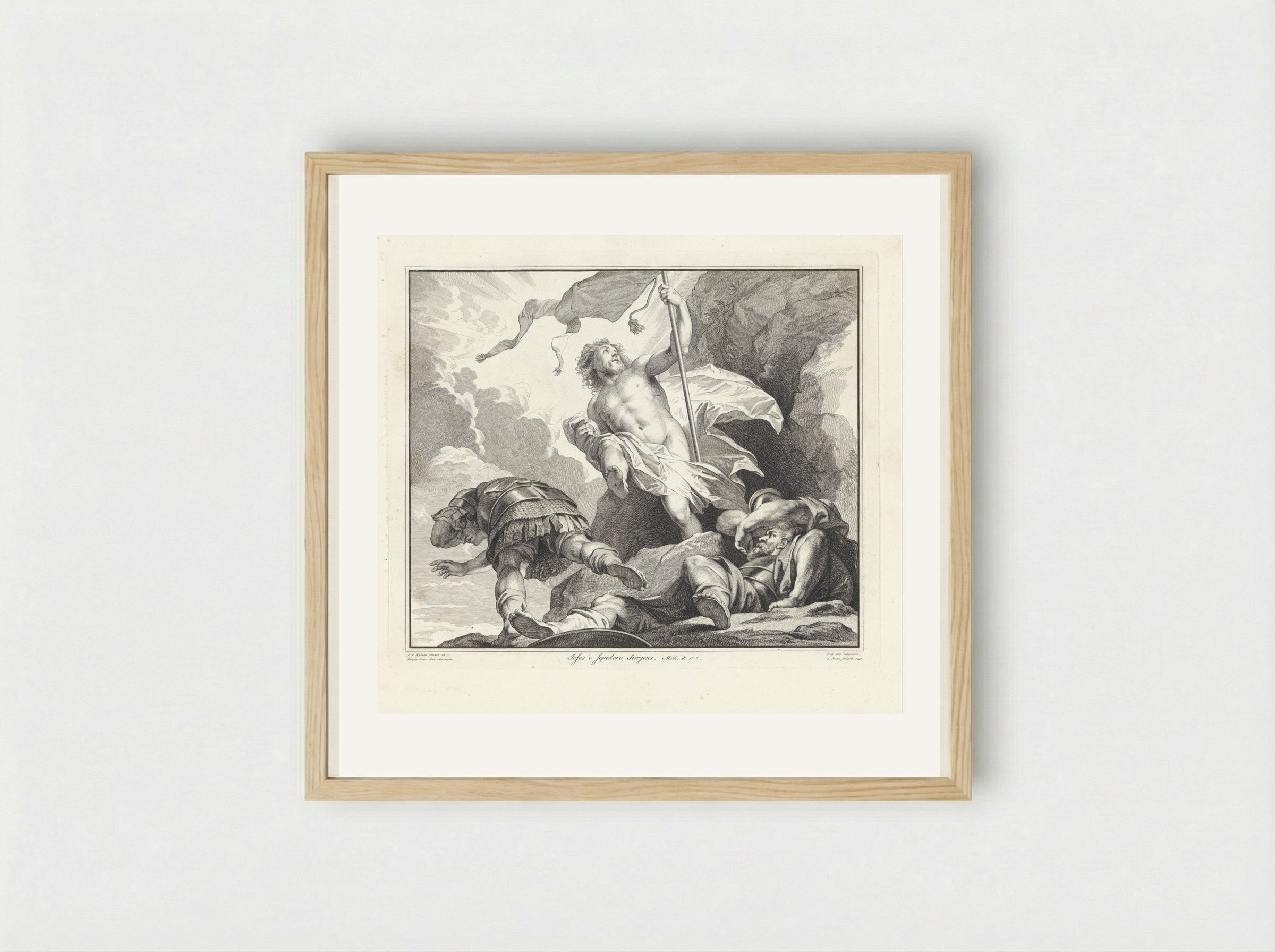 Opstanding van Christus - Jan Punt - Framed Print Wood