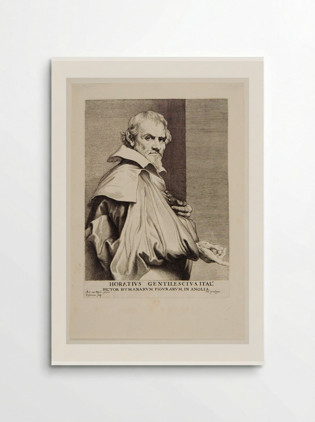 Orazio Gentileschi - Lucas Vorsterman I - Poster